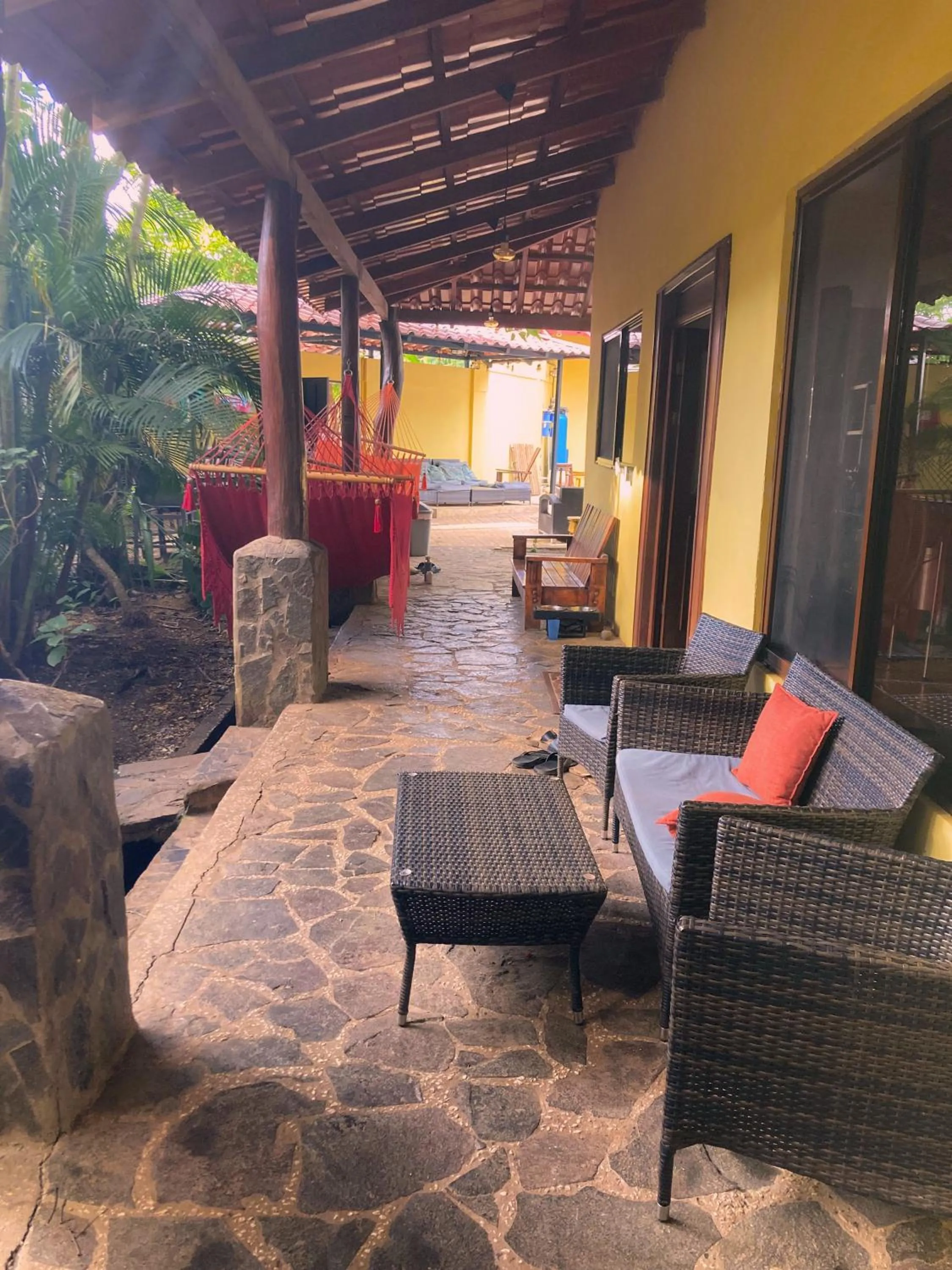 Patio in Tamarindo Backpackers