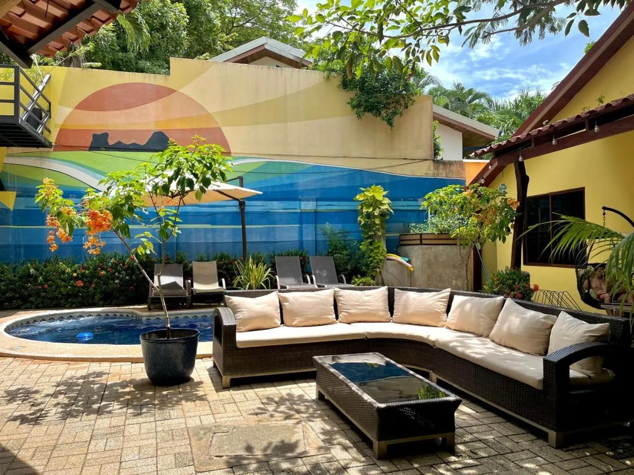 Patio in Tamarindo Backpackers