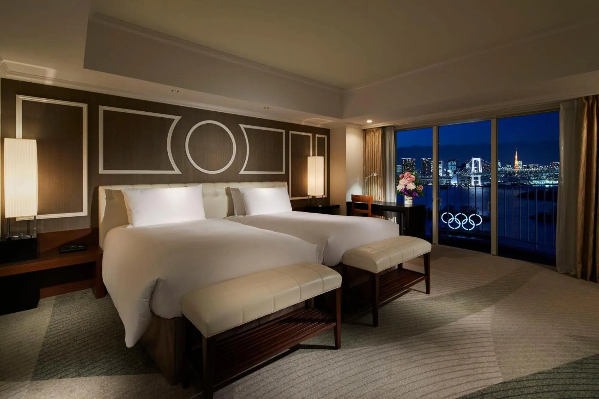 Bed in Hilton Tokyo Odaiba