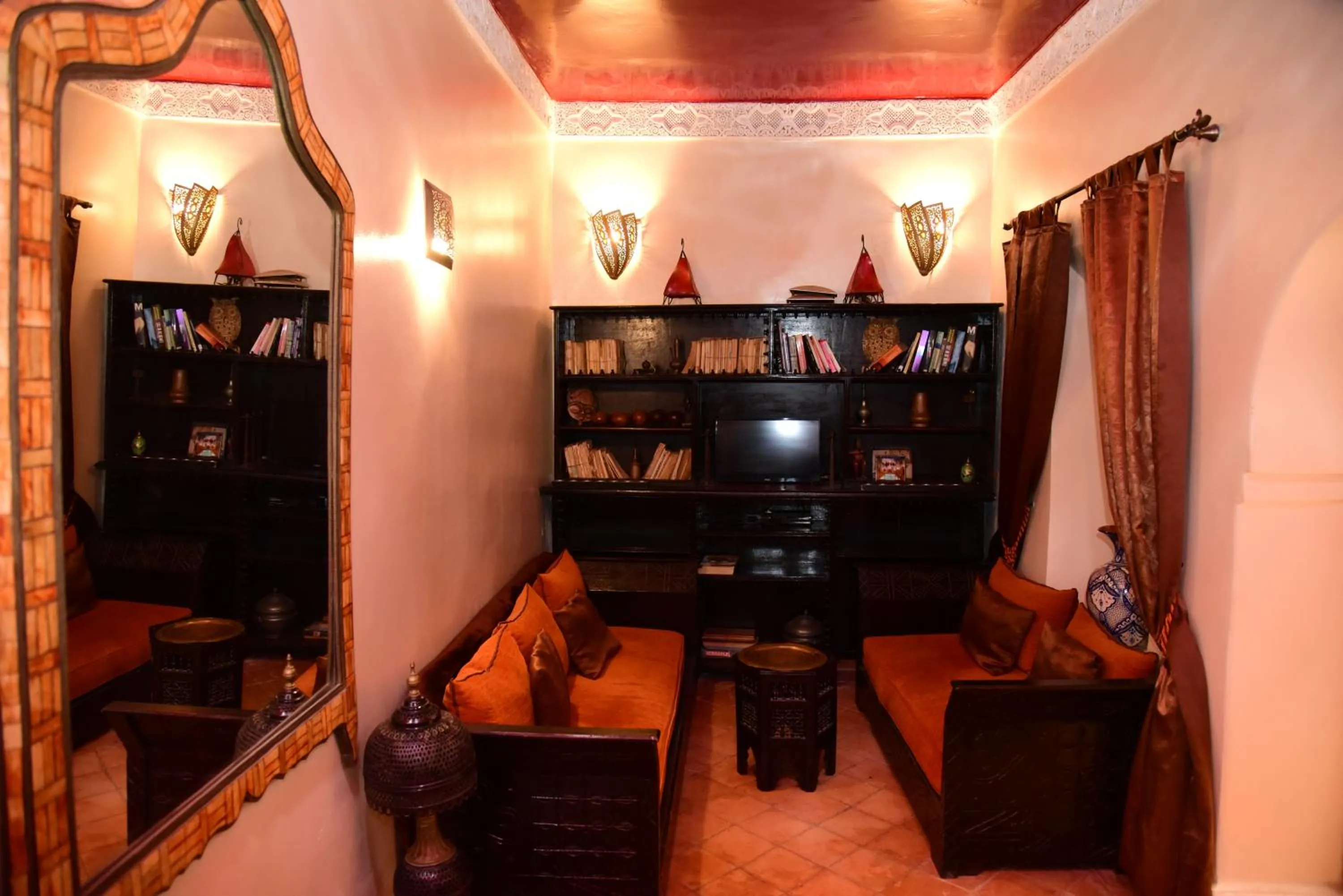 Library in Riad Du Petit Prince