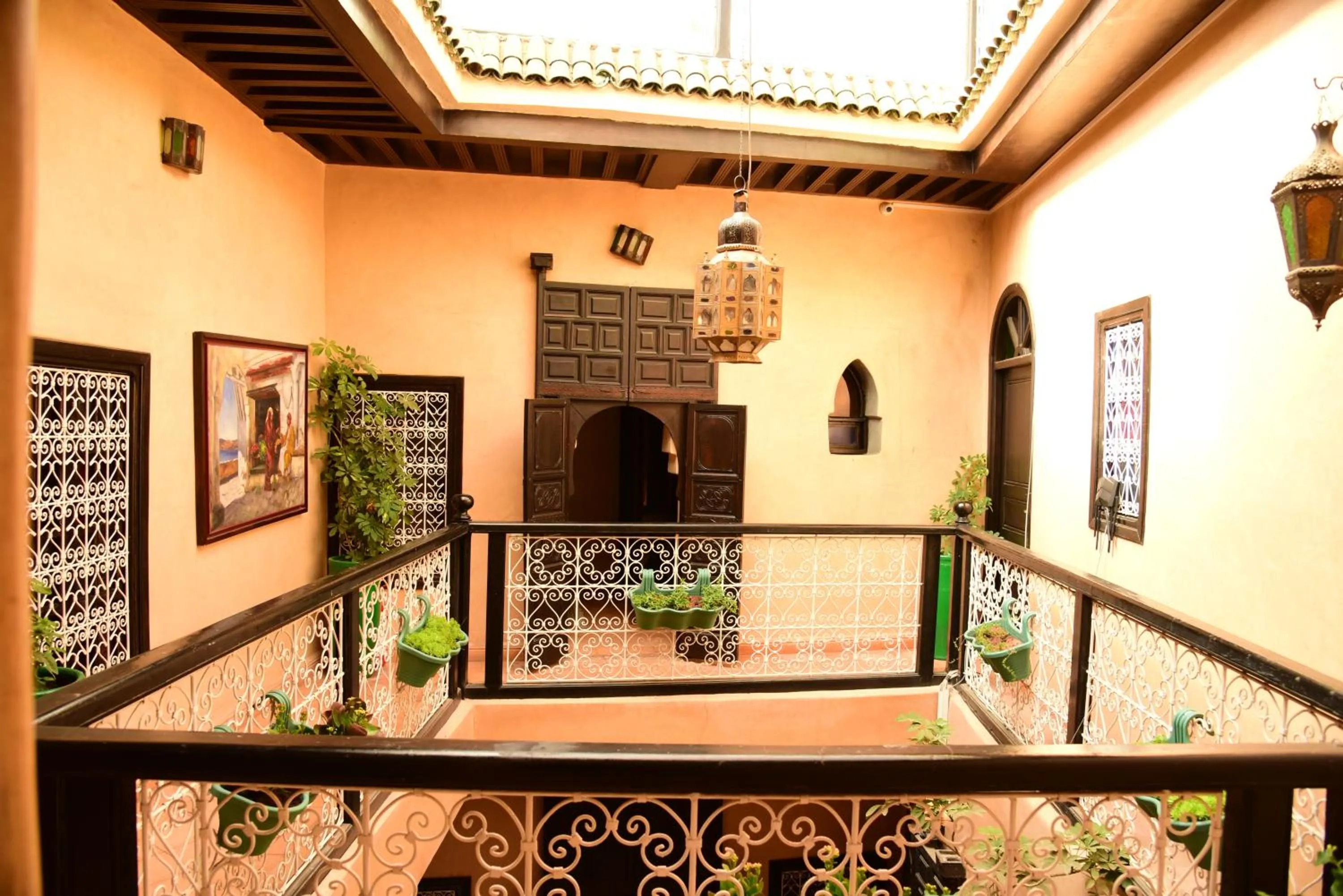 Inner courtyard view in Riad Du Petit Prince