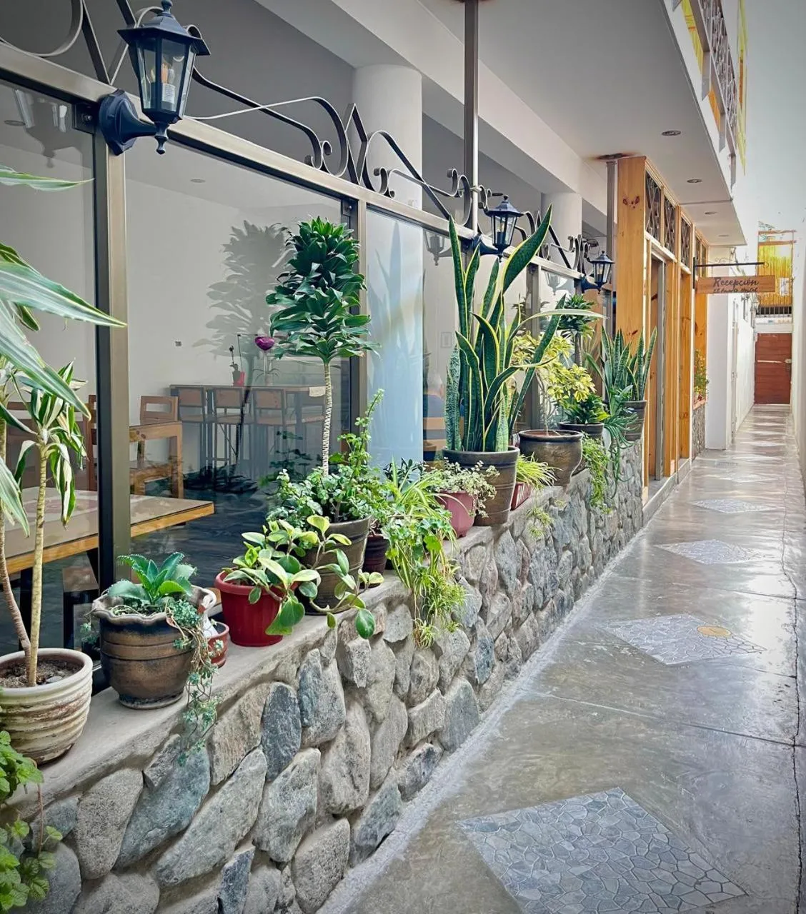 Area and facilities in El Huerto Hostel