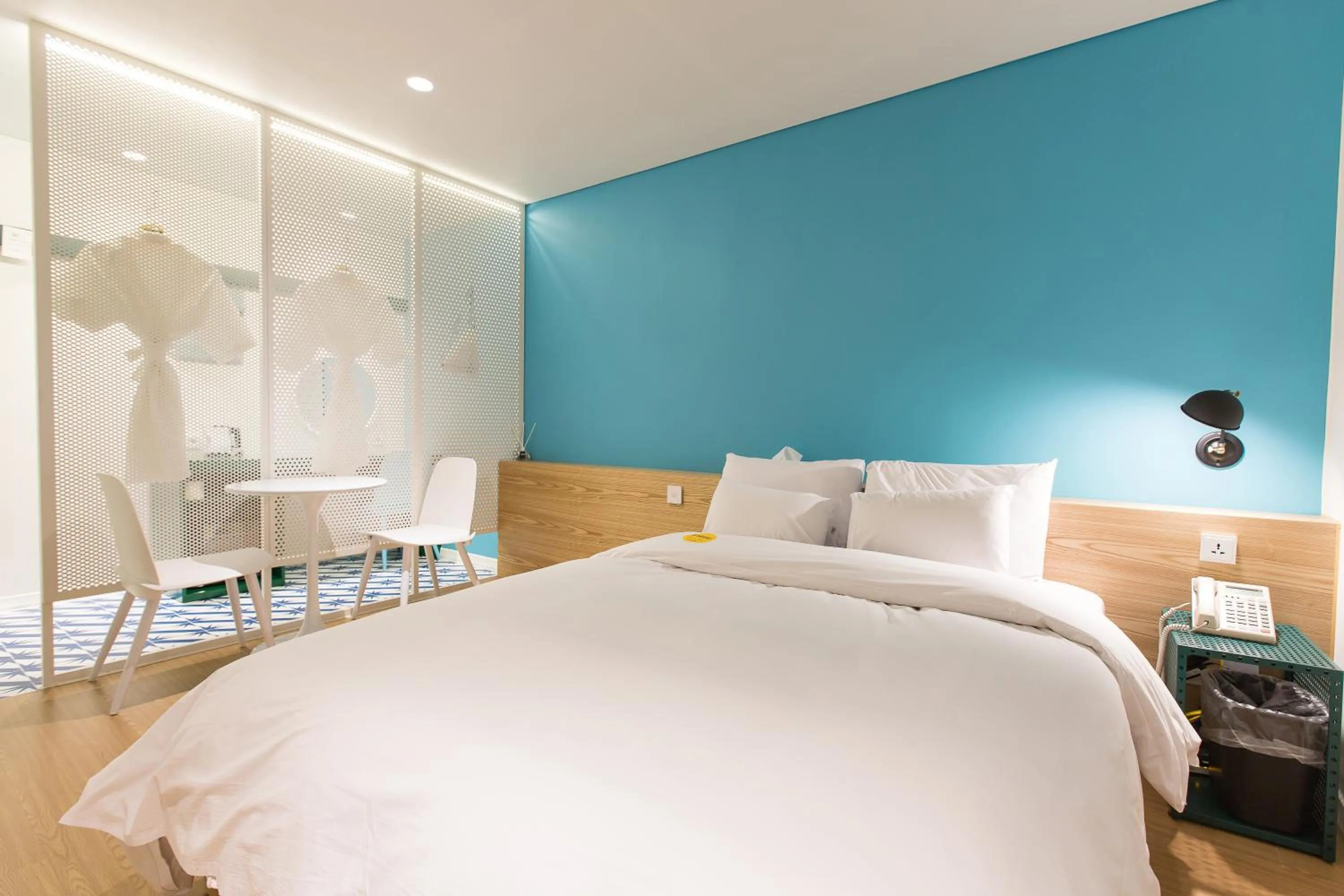 Bed in Hotel Yeogiuhtte Gyeongpo