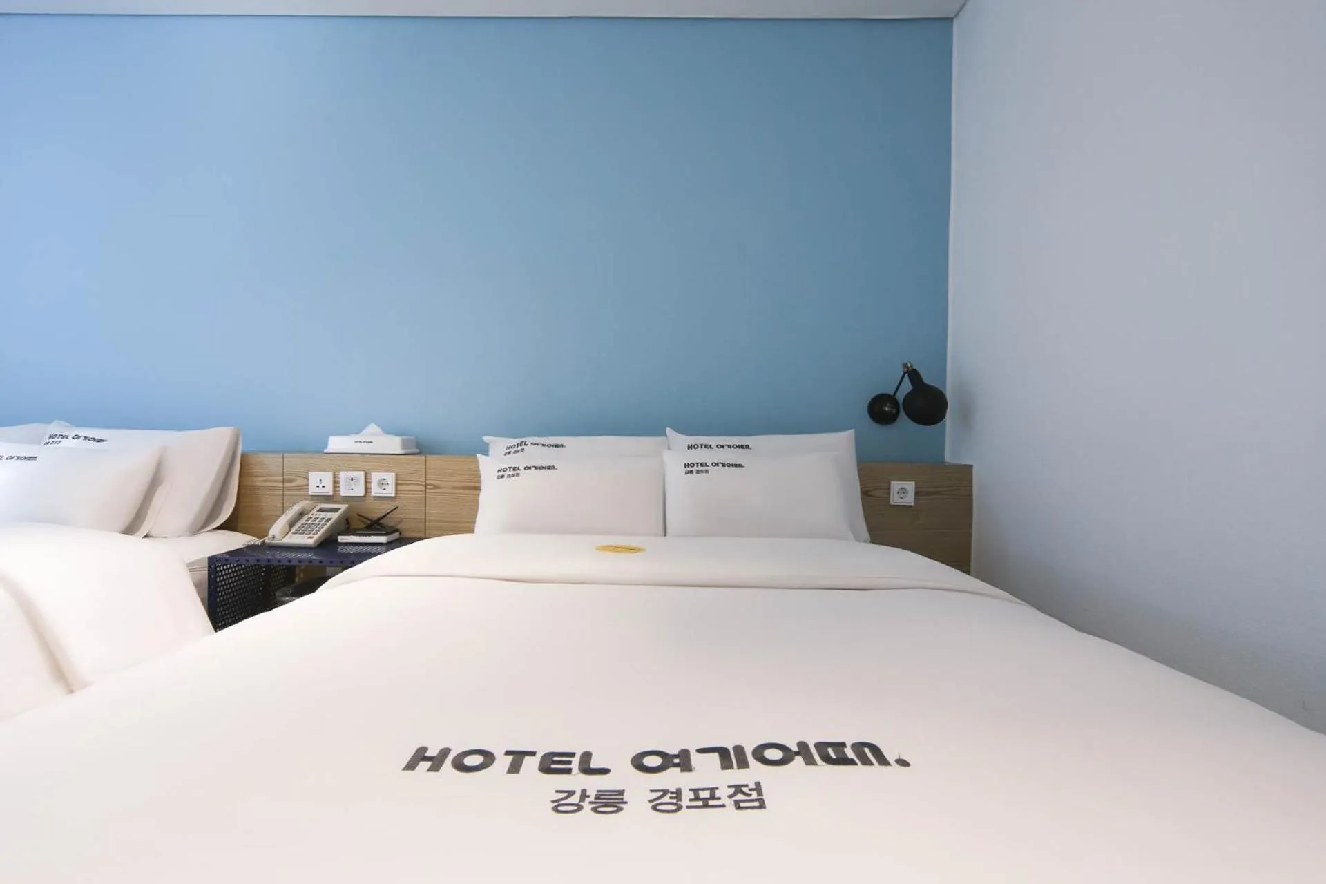 Bed in Hotel Yeogiuhtte Gyeongpo