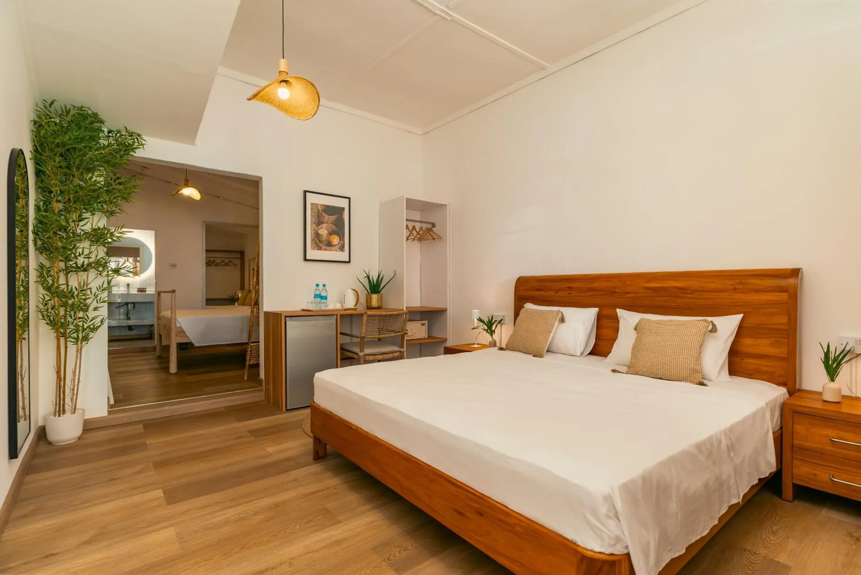 Bed in Beau Vallon Bungalows Bed in Beau Vallon Bungalows