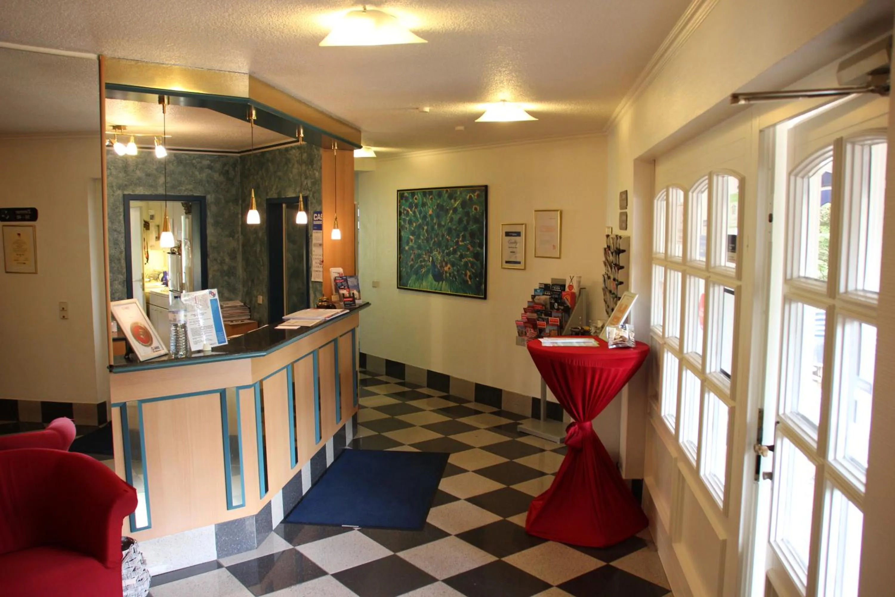 Lobby or reception in Hotel Nordic