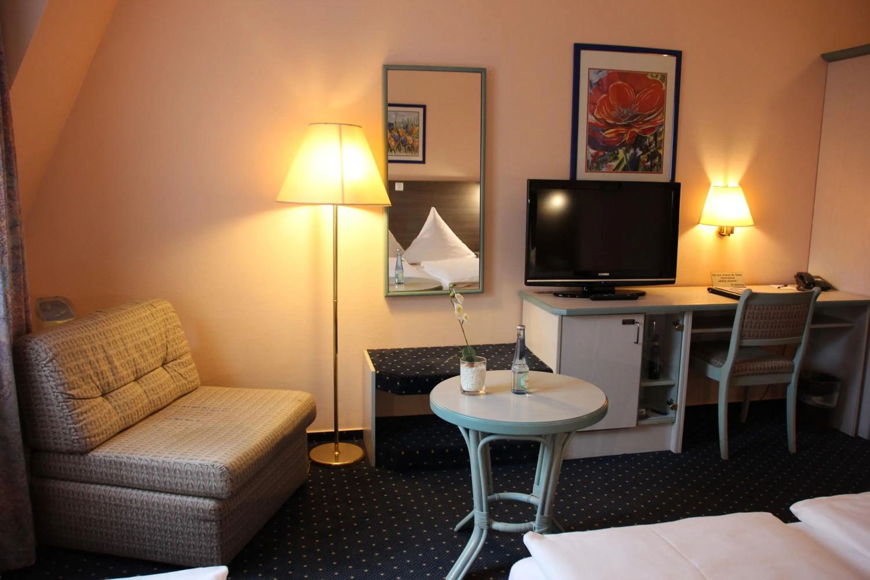 Decorative detail, Bed in Hotel Nordic