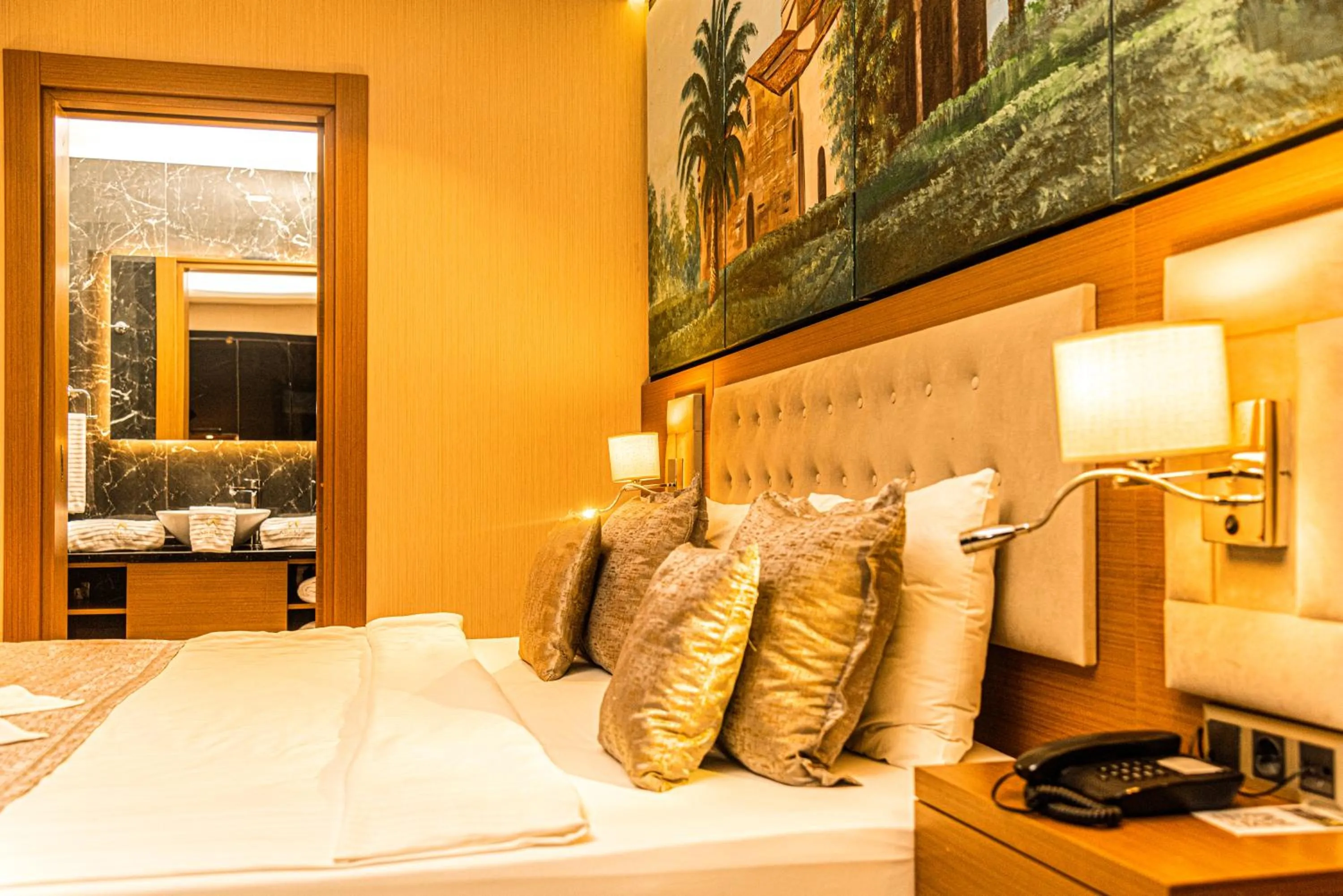 Bed in Aselia Hotel Trabzon