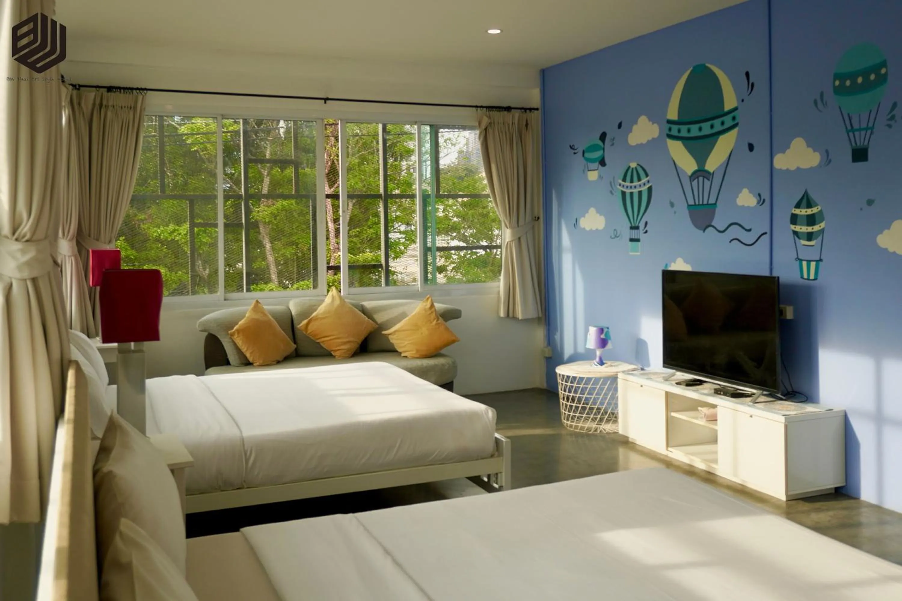 Bed in BW Thai Art Style Hotel