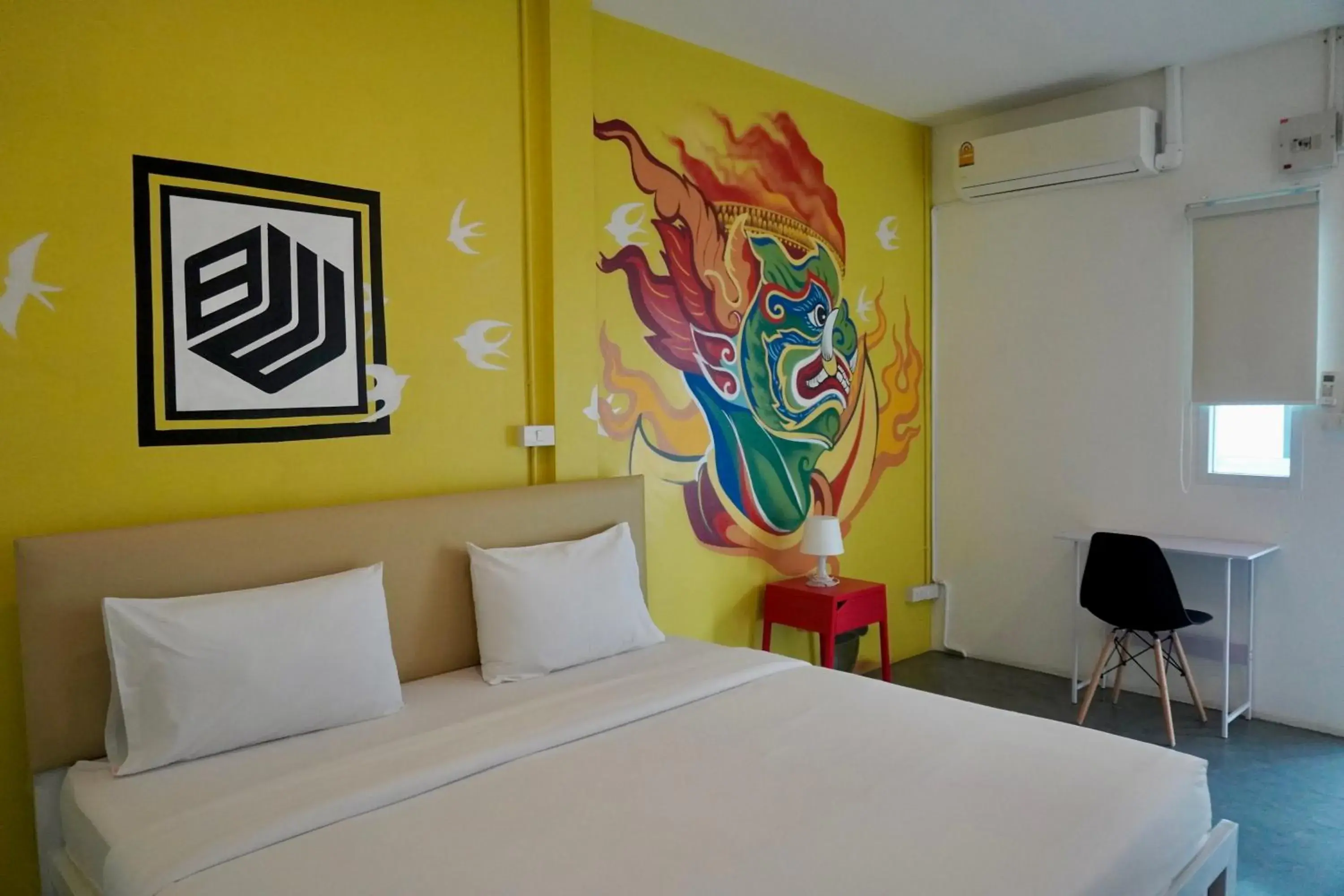 Bed in BW Thai Art Style Hotel Bed in BW Thai Art Style Hotel