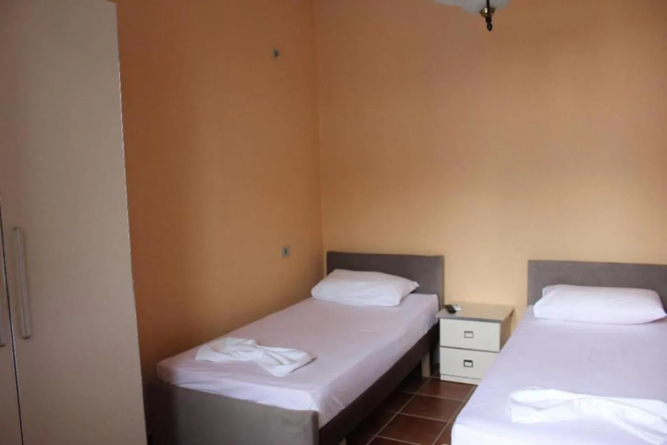 Bed in Hotel Athina