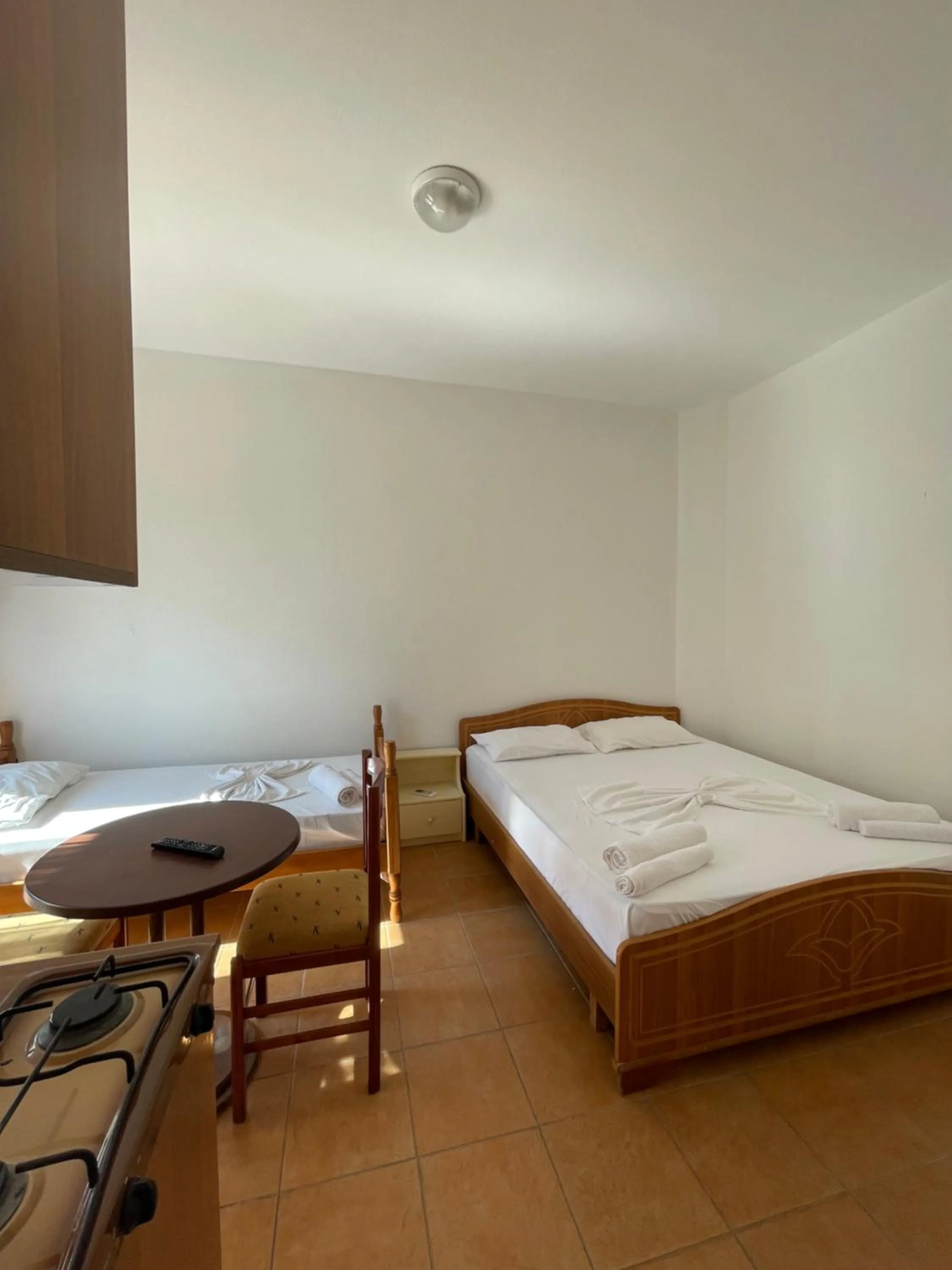 Bed in Hotel Athina
