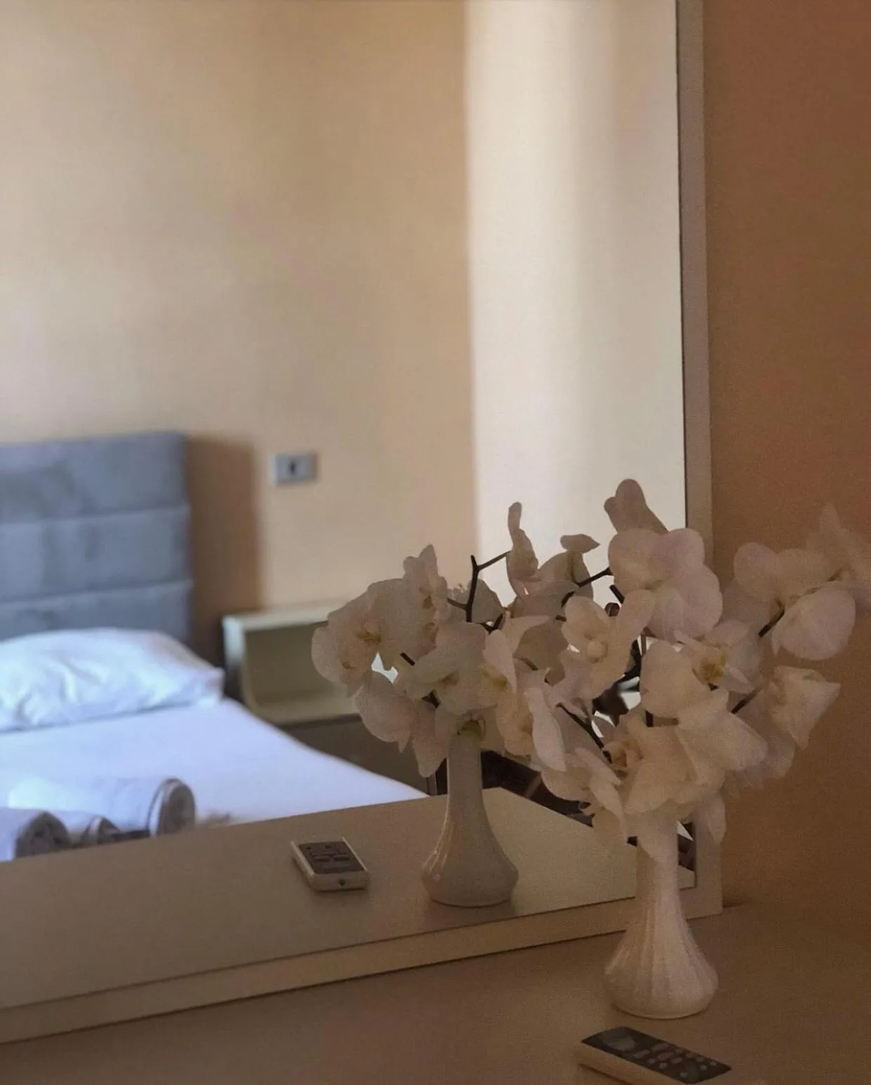 Bed in Hotel Athina