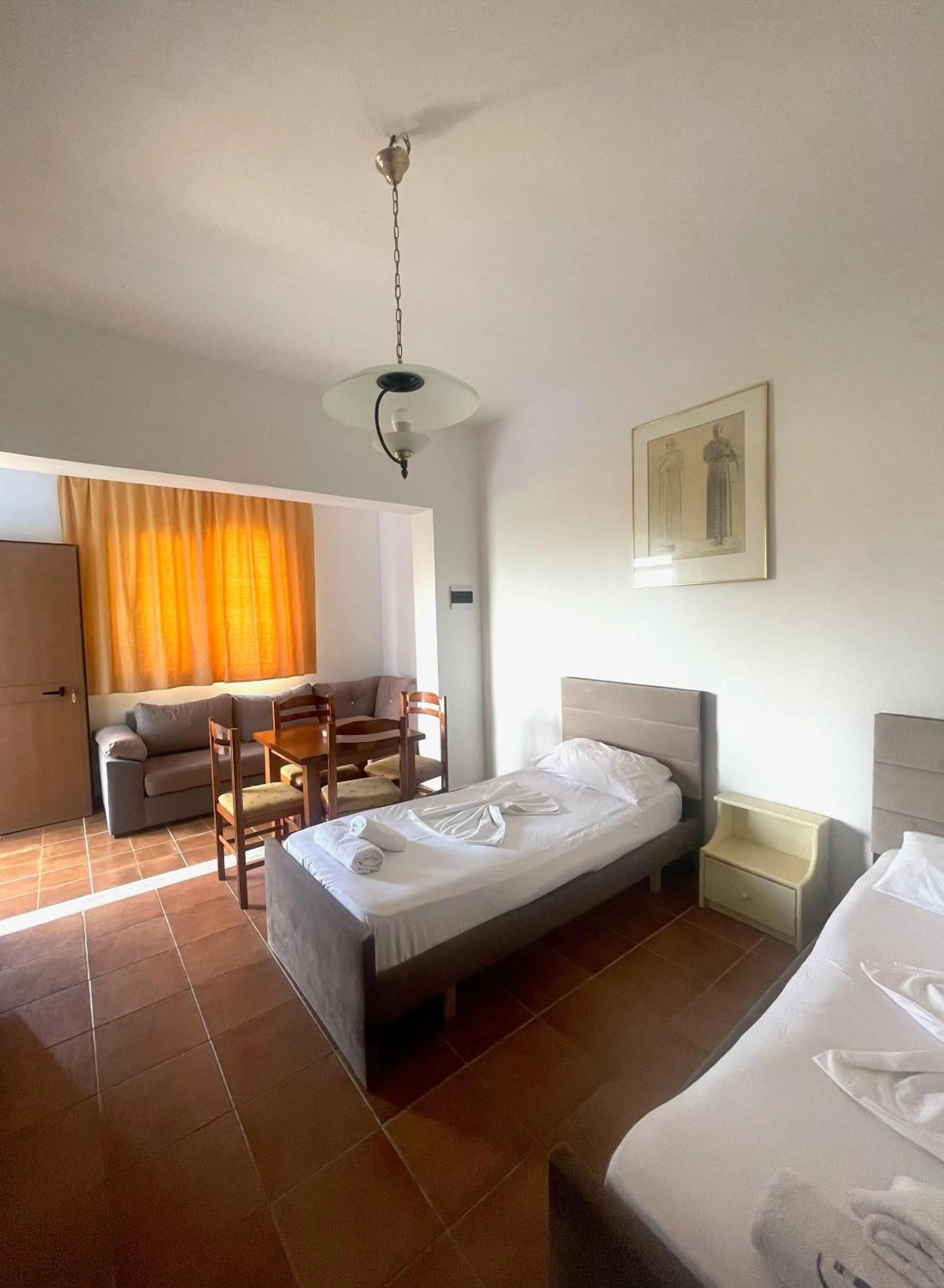 Bed in Hotel Athina