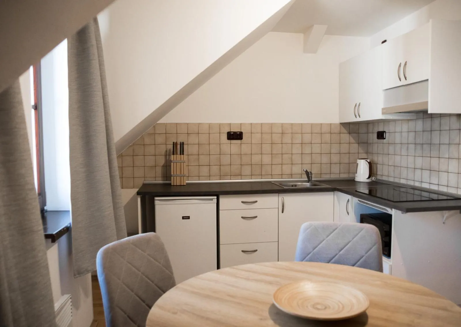 Kitchen or kitchenette in Family Apartments Praha 6