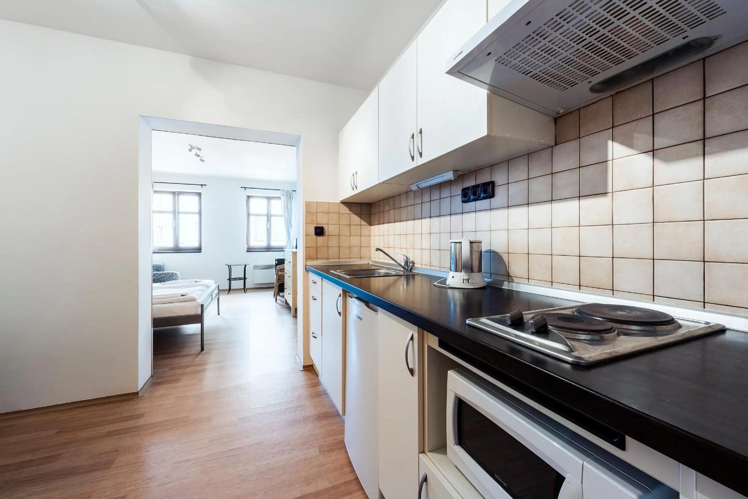 Kitchen or kitchenette in Family Apartments Praha 6