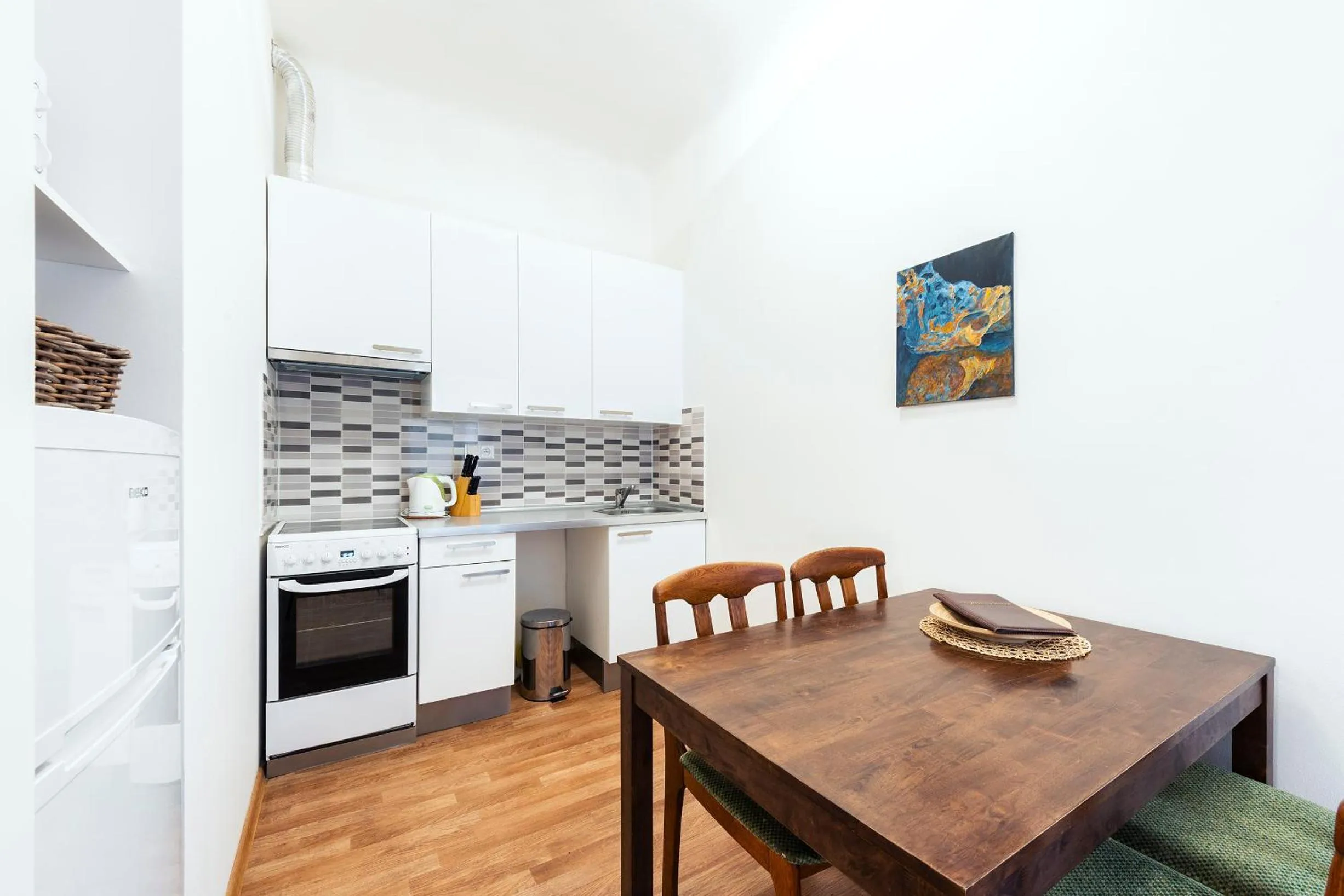 Kitchen or kitchenette in Family Apartments Praha 6