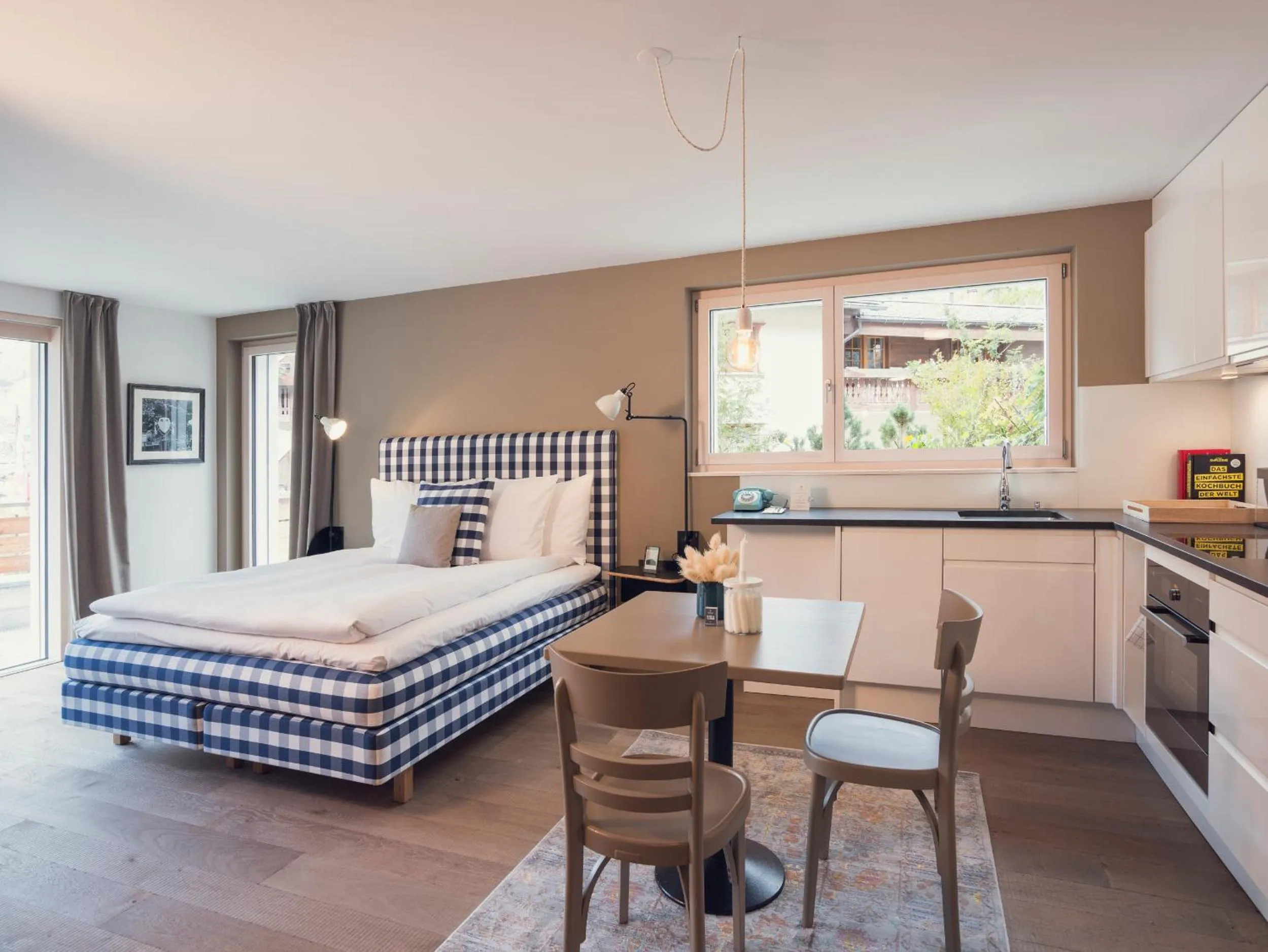 Bed in OVERLOOK Lodge by CERVO Zermatt