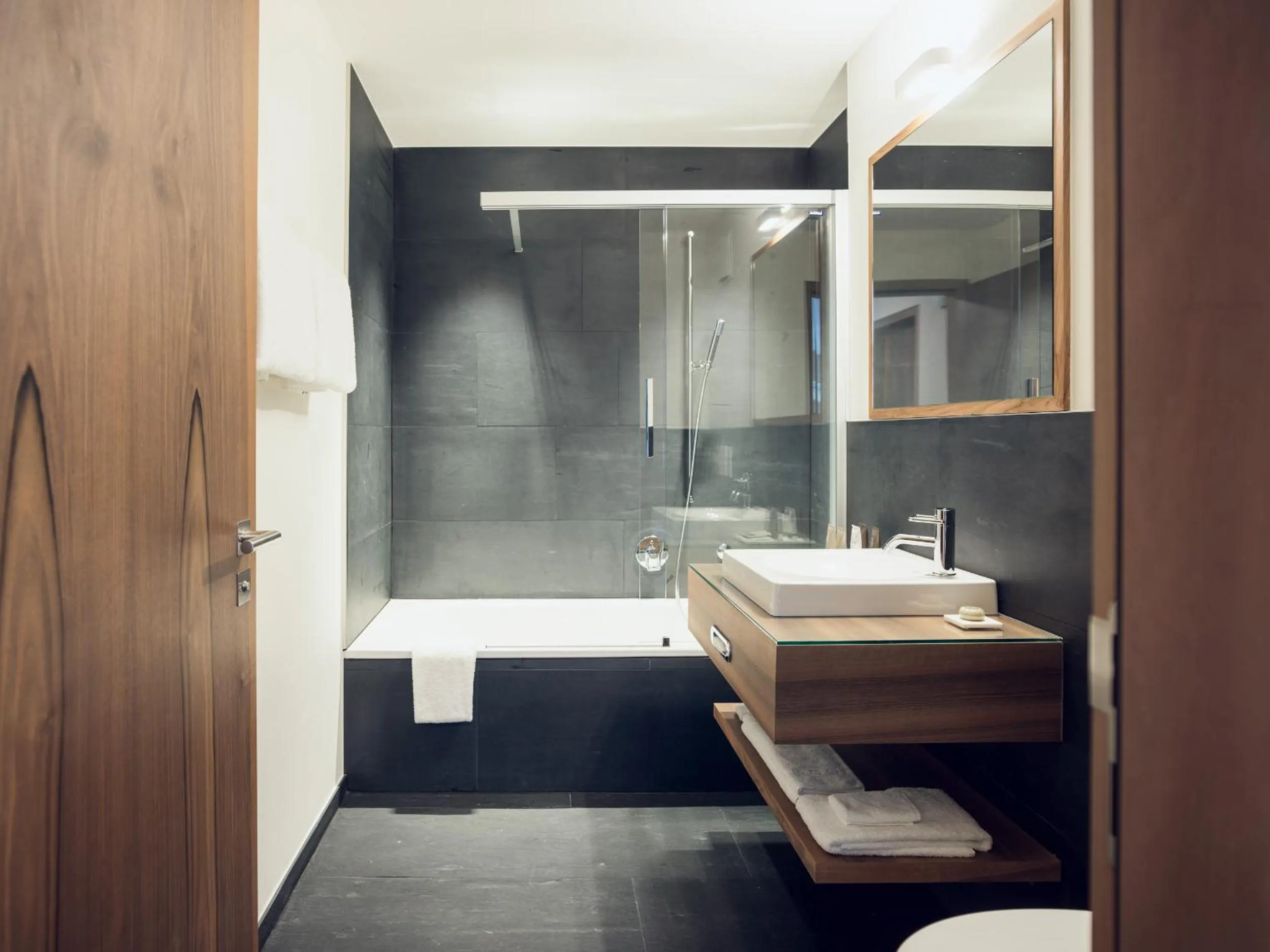 Bathroom in OVERLOOK Lodge by CERVO Zermatt