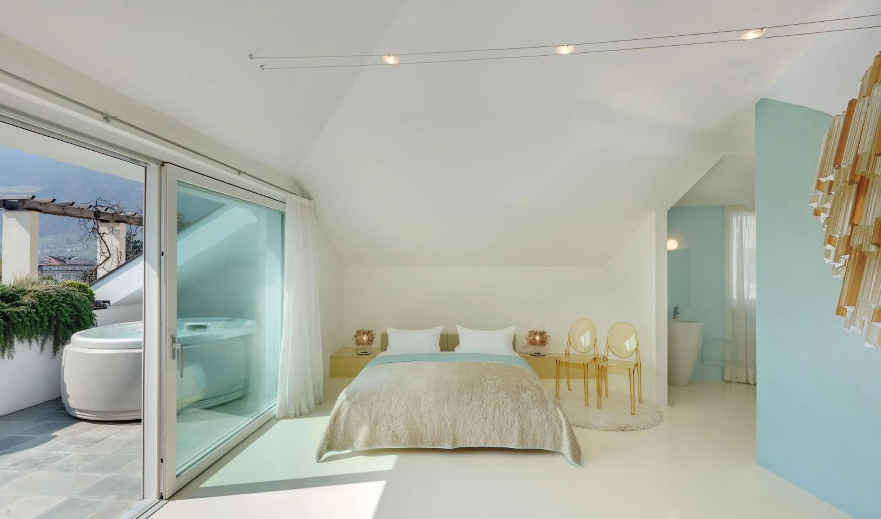 Bed in Boutique Hotel Imperialart