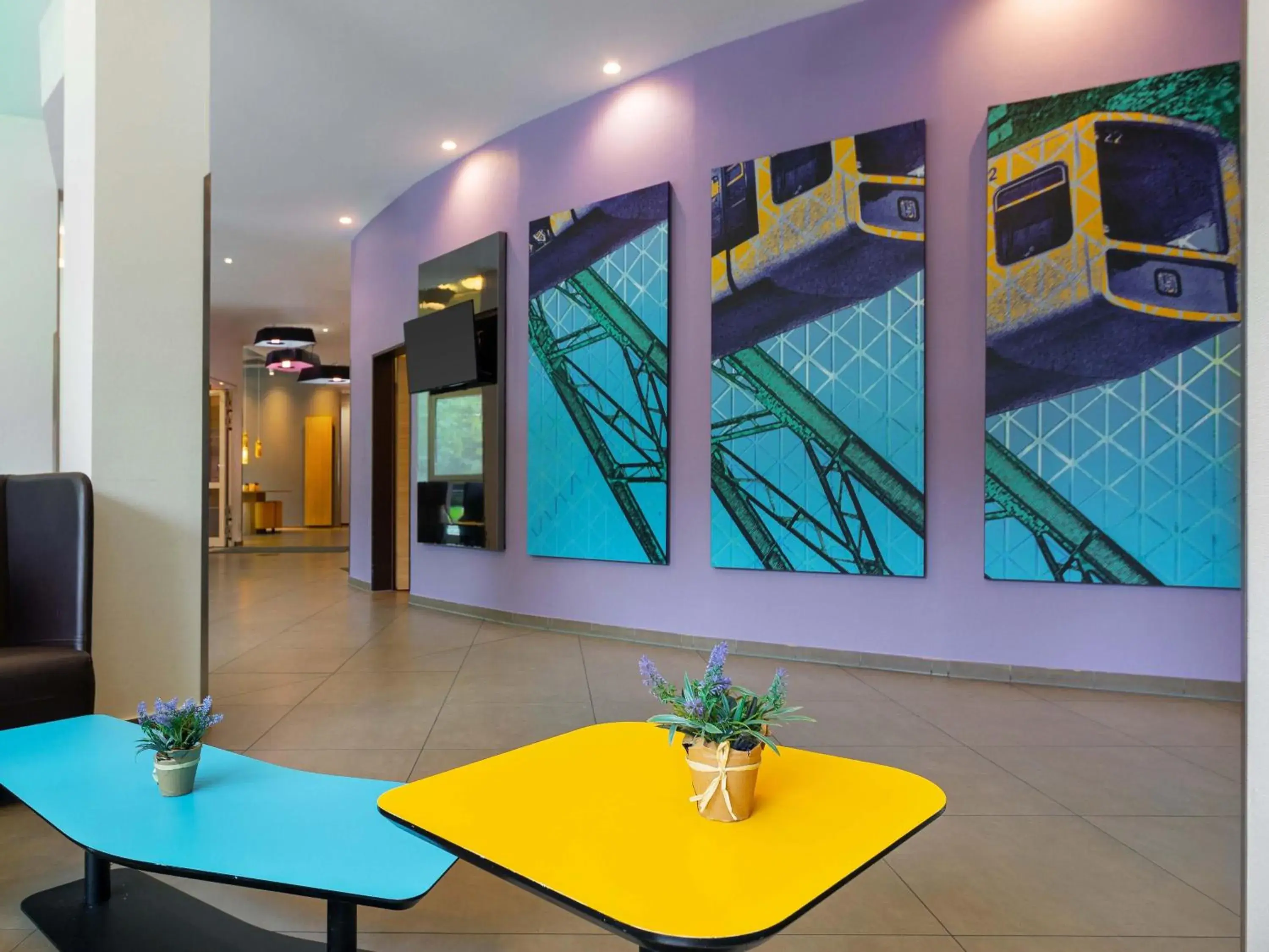 Lobby or reception in B&B HOTEL Wuppertal City-Süd Lobby or reception in B&B HOTEL Wuppertal City-Süd