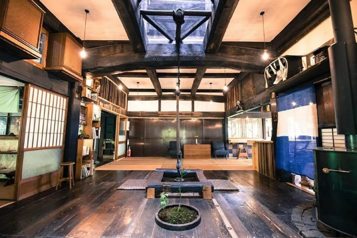 Living room in Hostel Yui-an