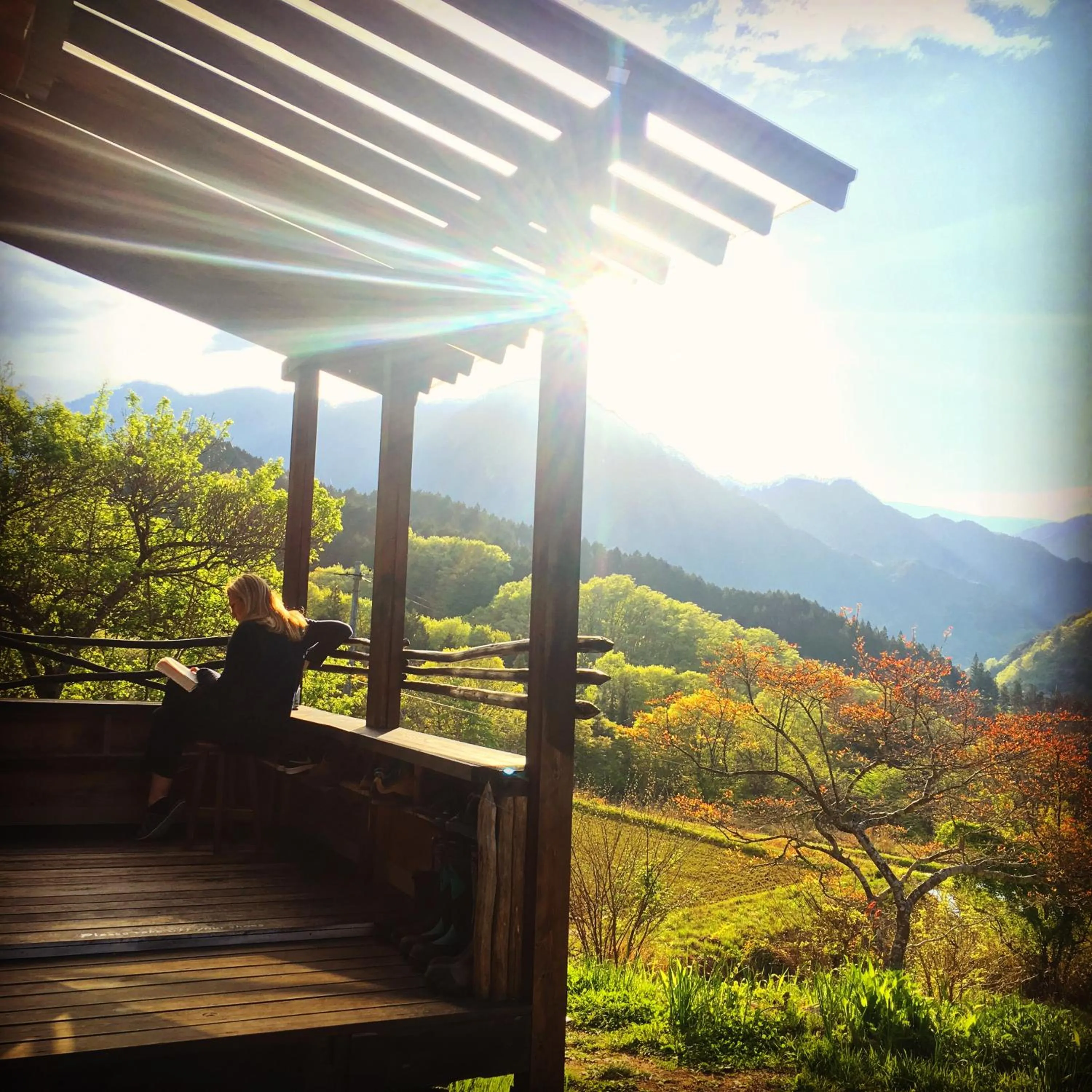 Balcony/Terrace in Hostel Yui-an