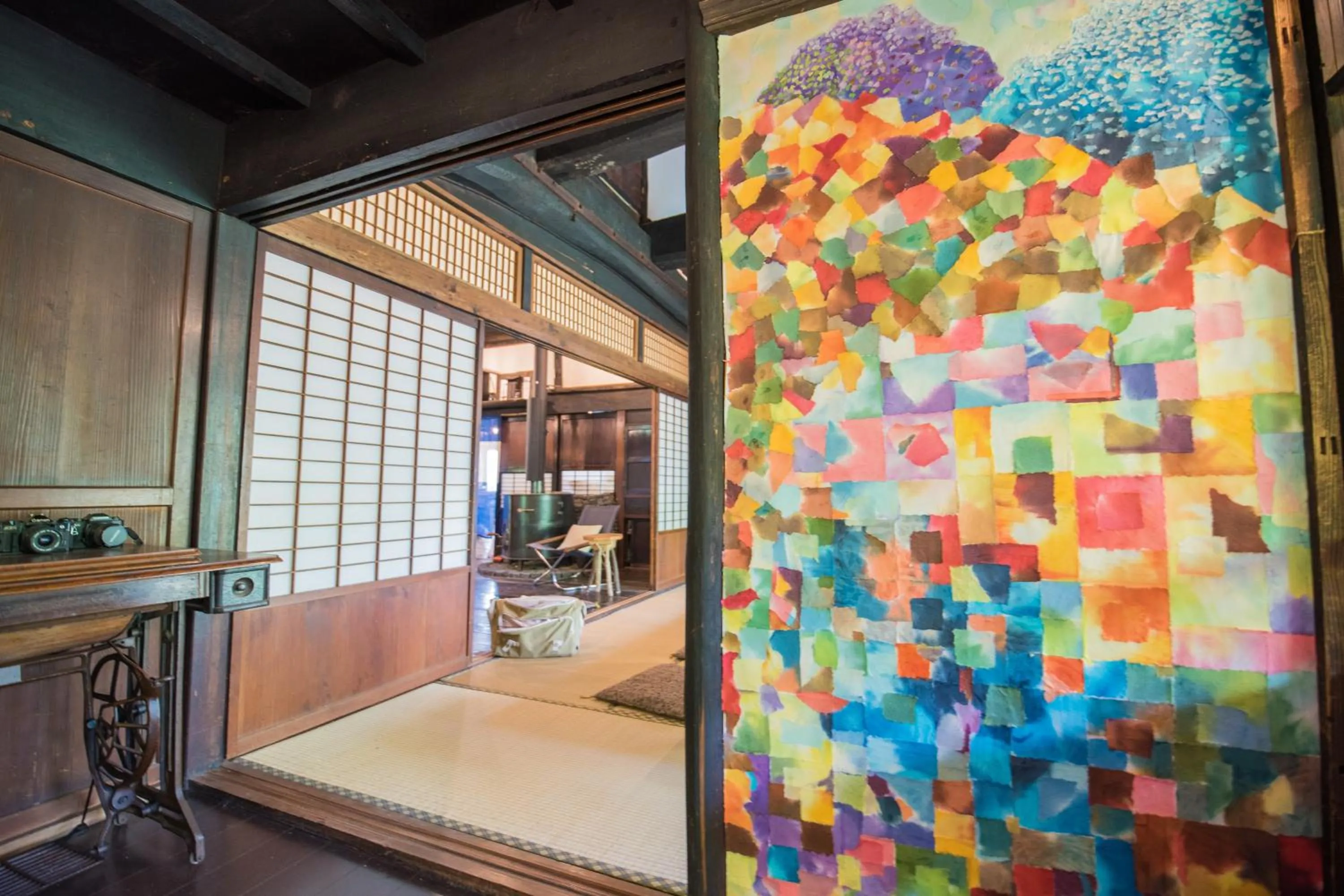 Decorative detail in Hostel Yui-an