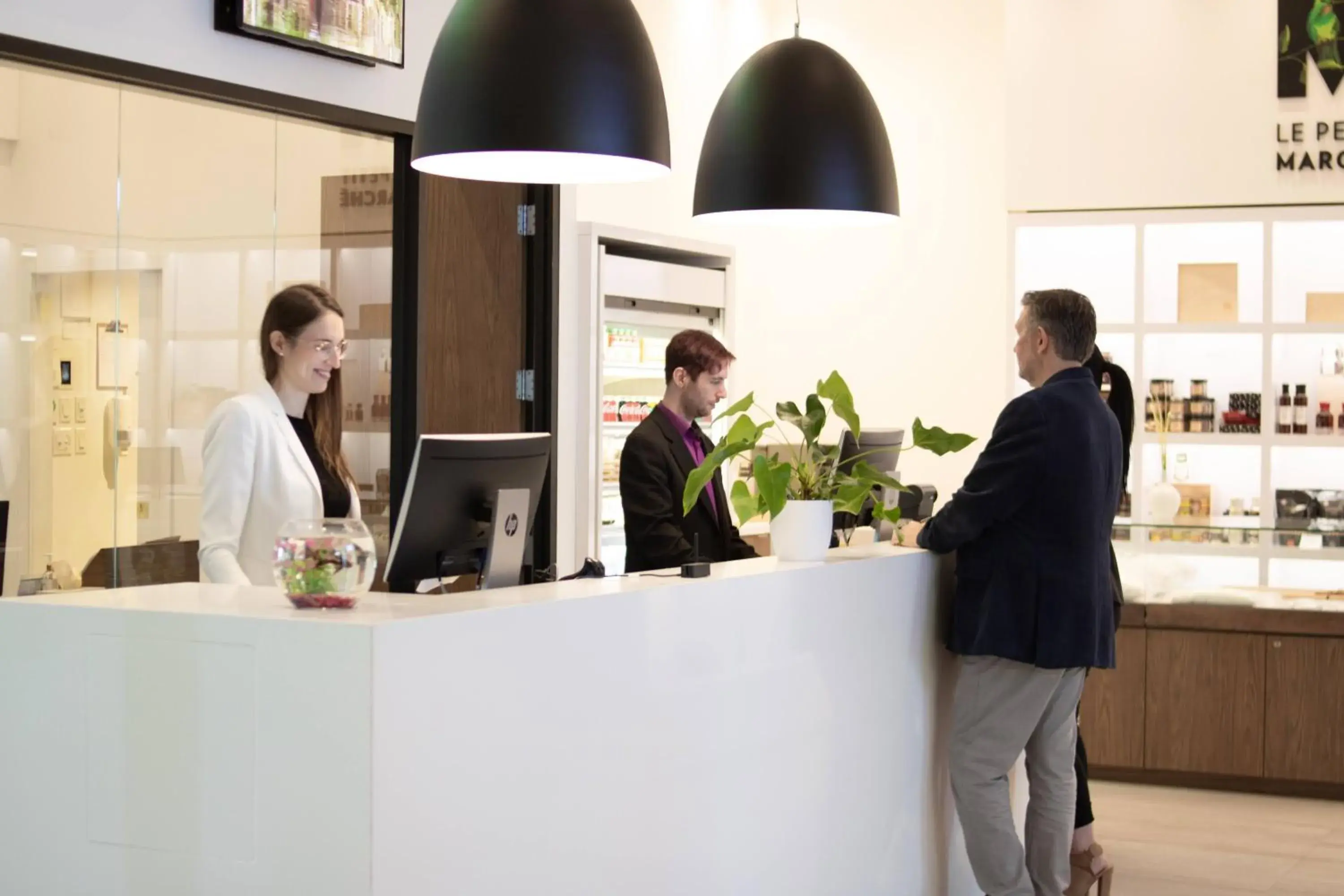 Lobby or reception in Hotel Mortagne Lobby or reception in Hotel Mortagne