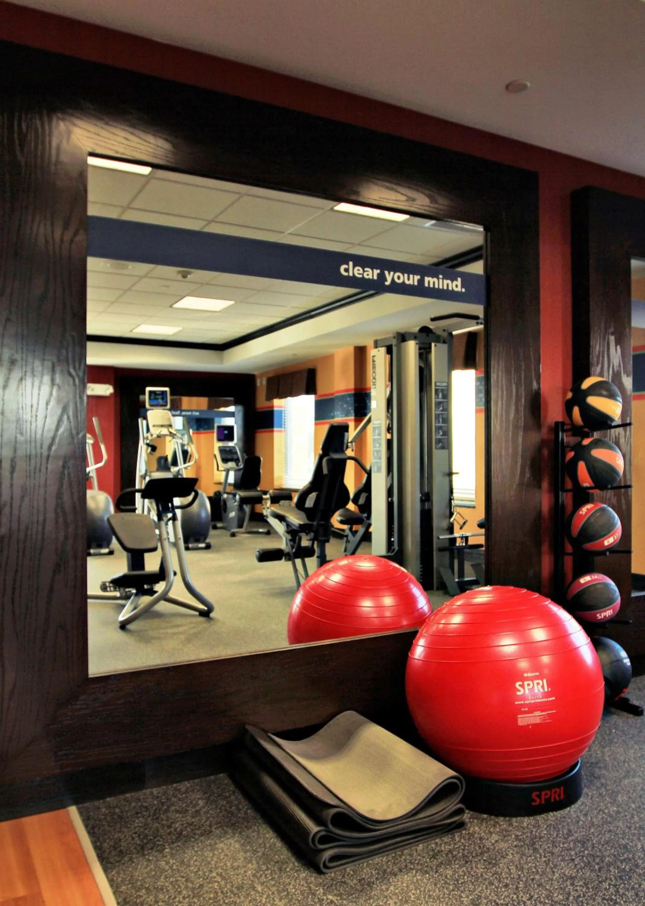 Fitness centre/facilities in Hampton Inn and Suites Dallas/Lewisville-Vista Ridge Mall