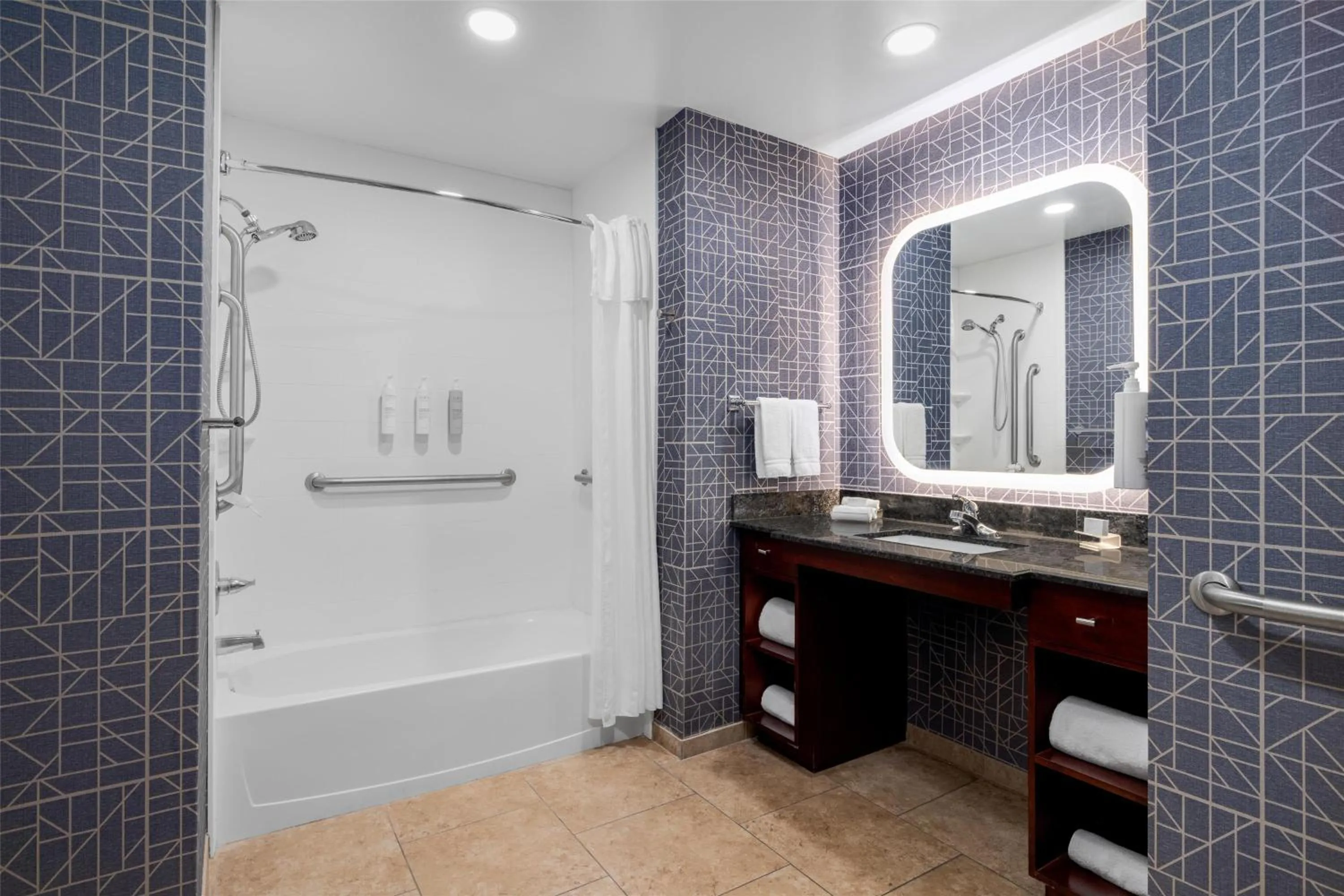 Bathroom in Homewood Suites by Hilton Slidell