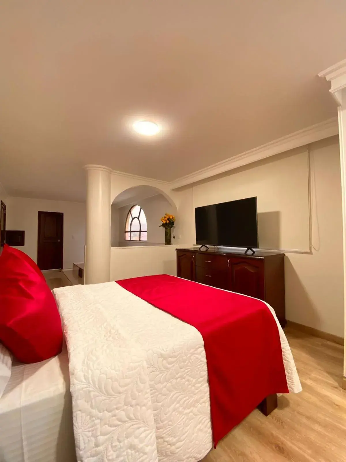 Communal lounge/ TV room, Bed in Hotel Fontibon Communal lounge/ TV room, Bed in Hotel Fontibon