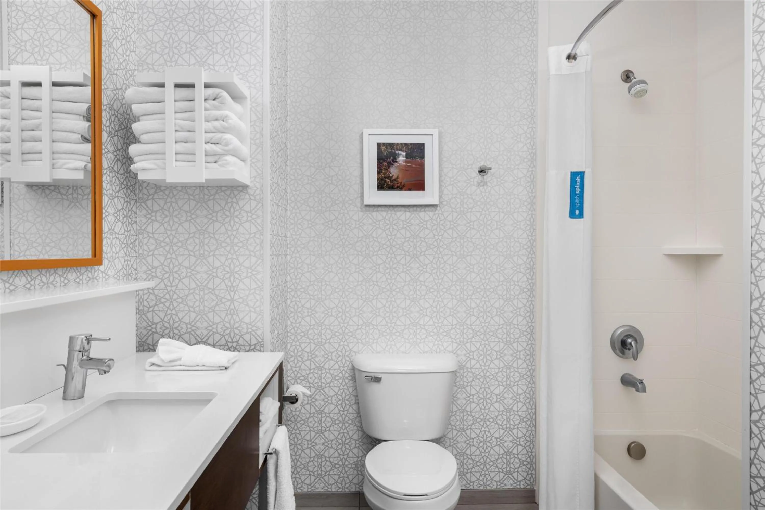 Bathroom in Hampton Inn Williamsburg