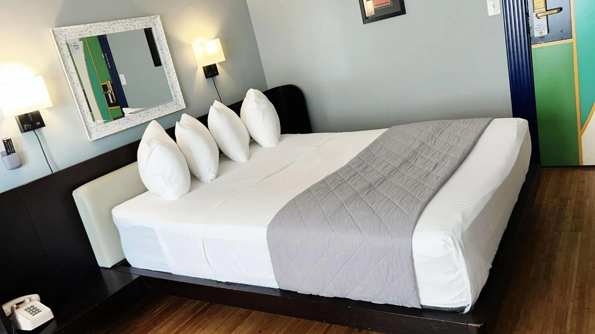 Bed in Ponce De Leon Hotel