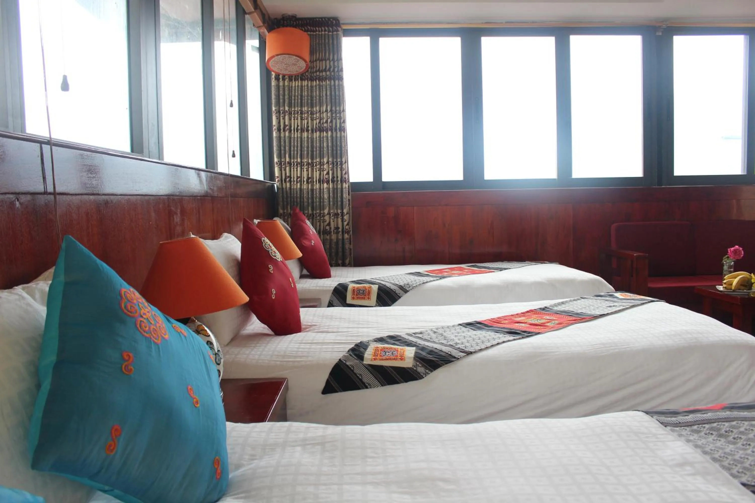 Decorative detail, Bed in Anise Sapa Hotel