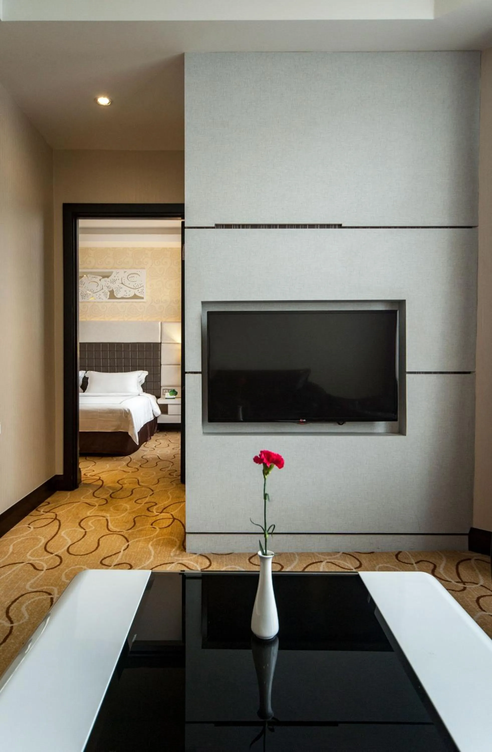 Living room, Bed in Promenade Hotel Kota Kinabalu