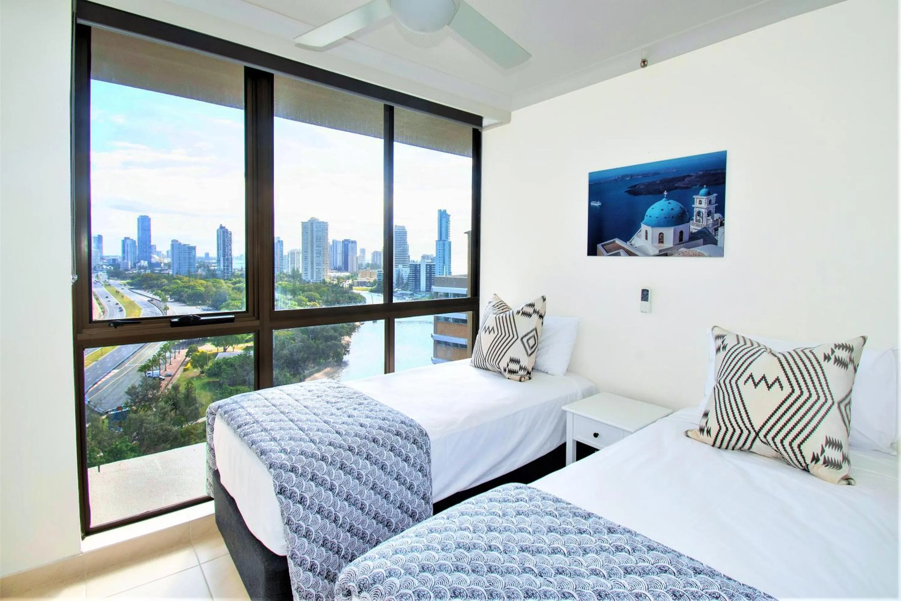 Bedroom in Capricorn One Beachside Holiday Apartments - Official