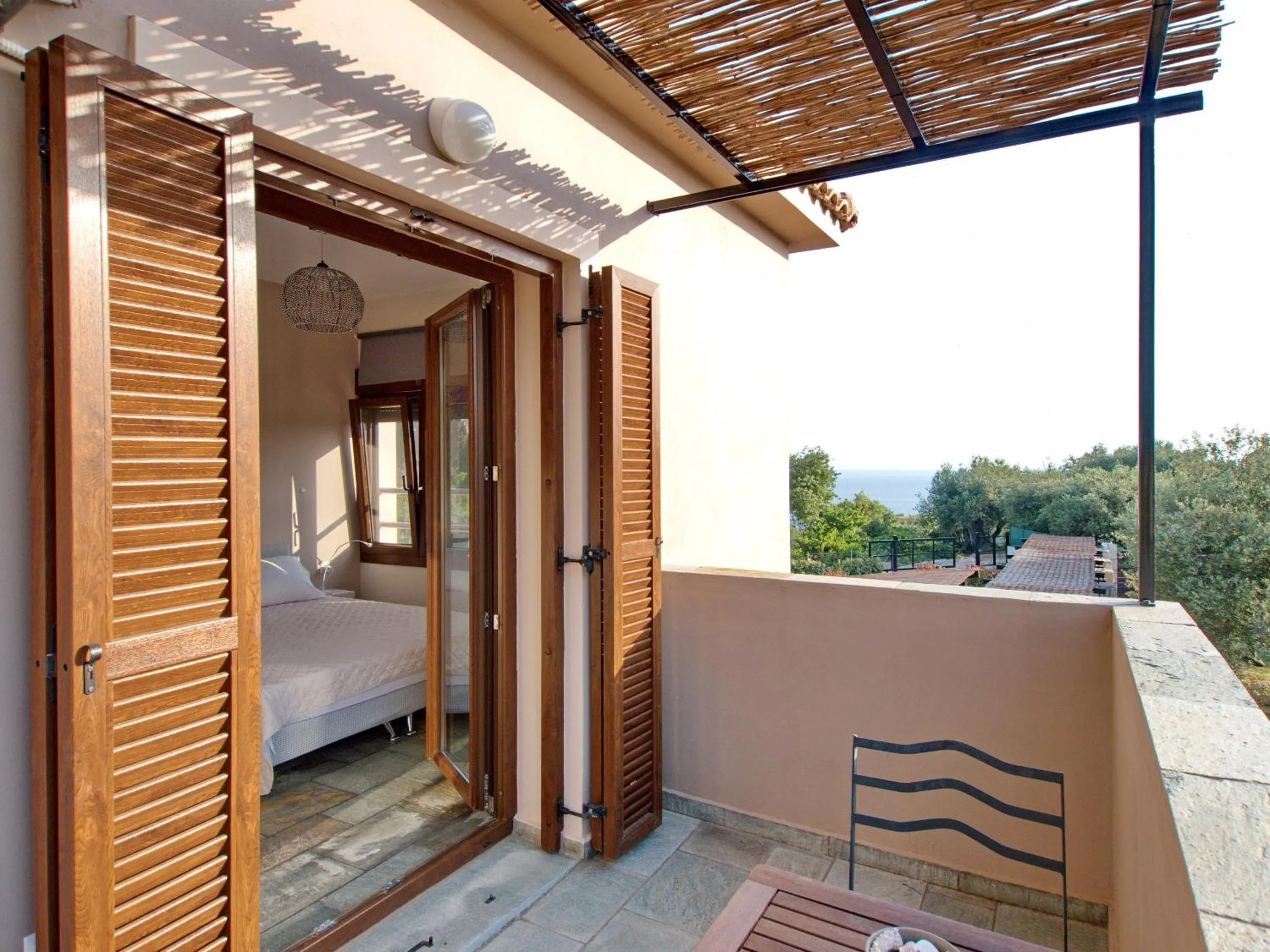 Balcony/Terrace, Bed in Villa Minetti