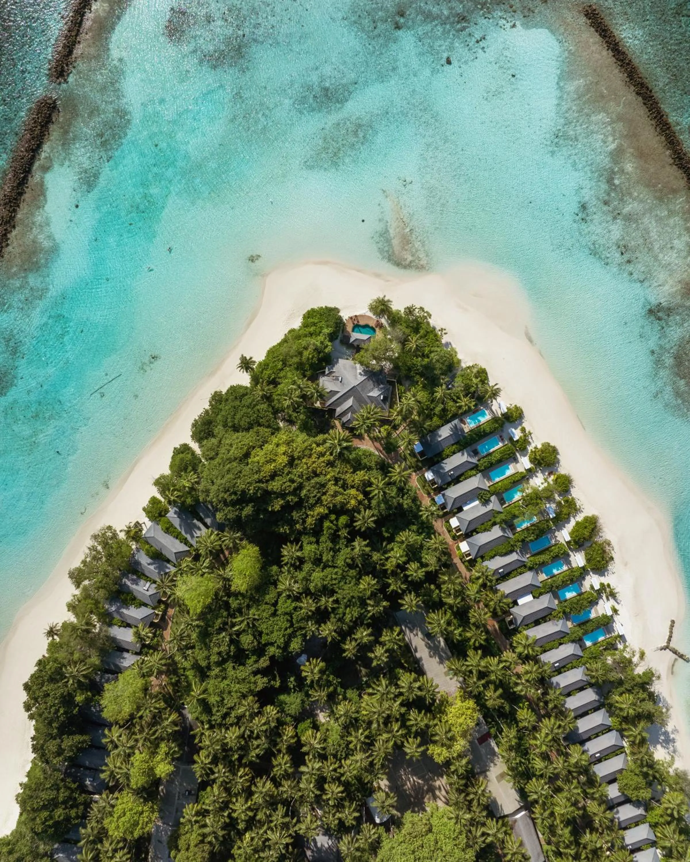 Bird's eye view in Royal Island Resort Maldives