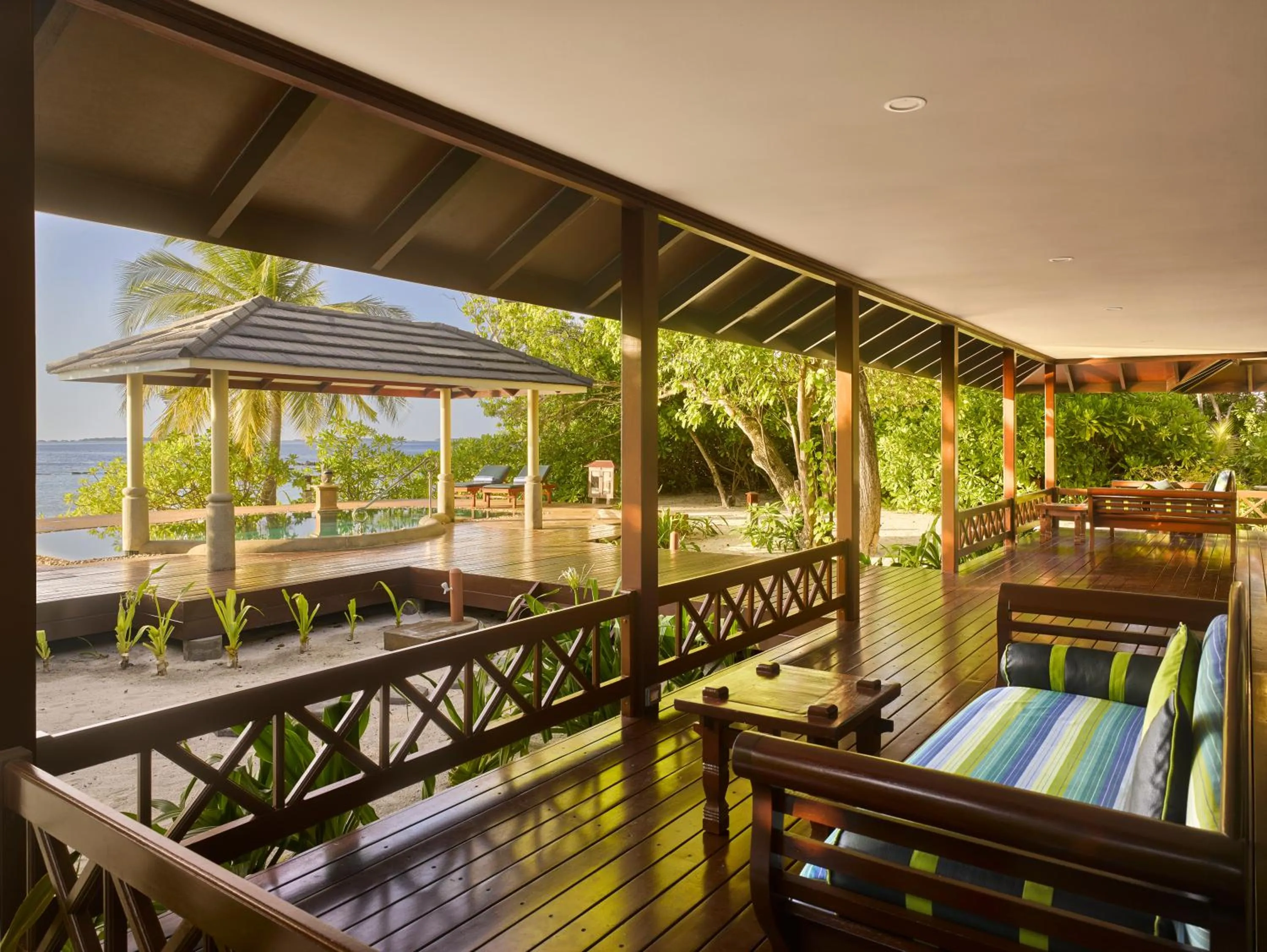Patio in Royal Island Resort Maldives