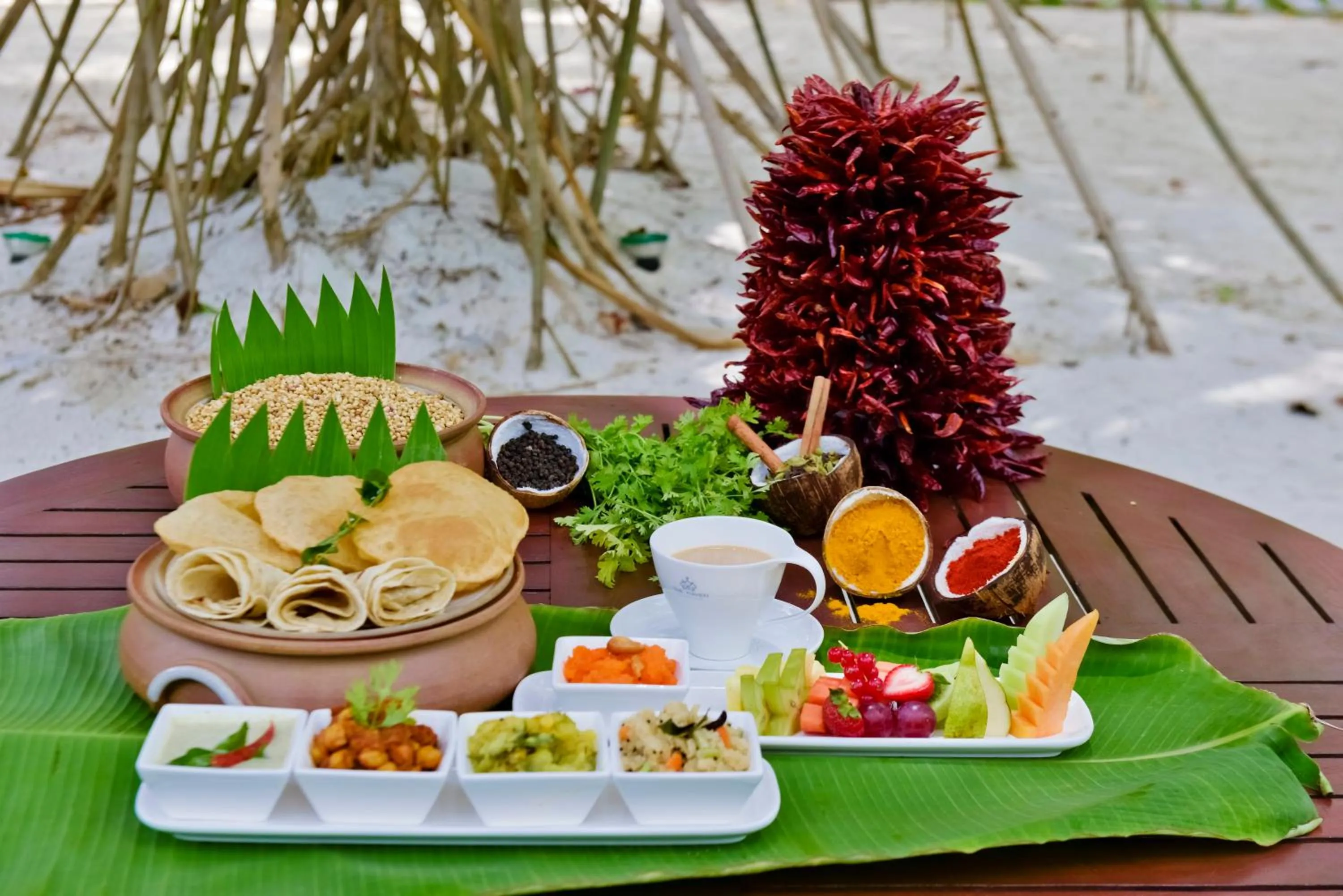 Asian breakfast in Villa Nautica Paradise Island Resort