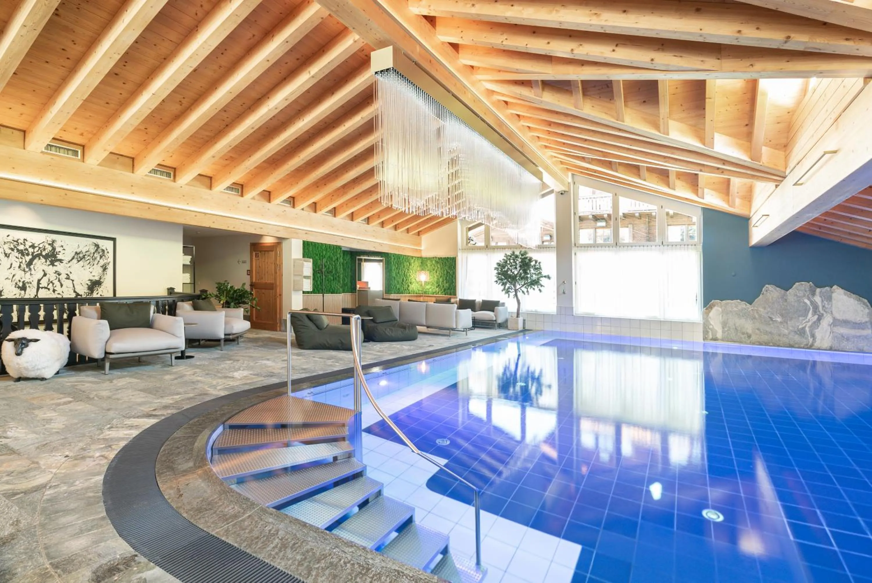 Spa and wellness centre/facilities in Riffelalp Resort 2222m Ski-in & Ski-out