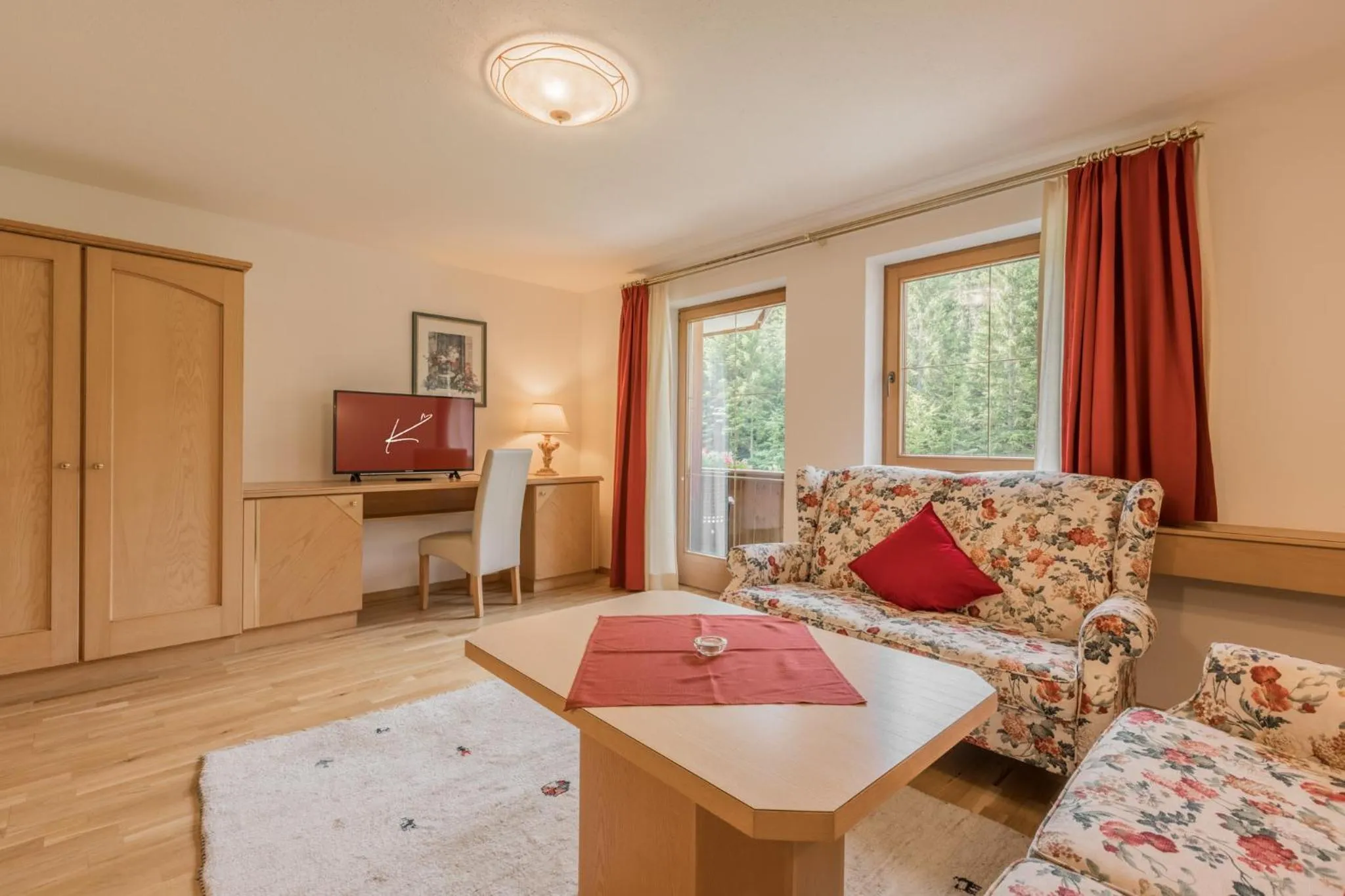 Living room in Landhaus Kristall