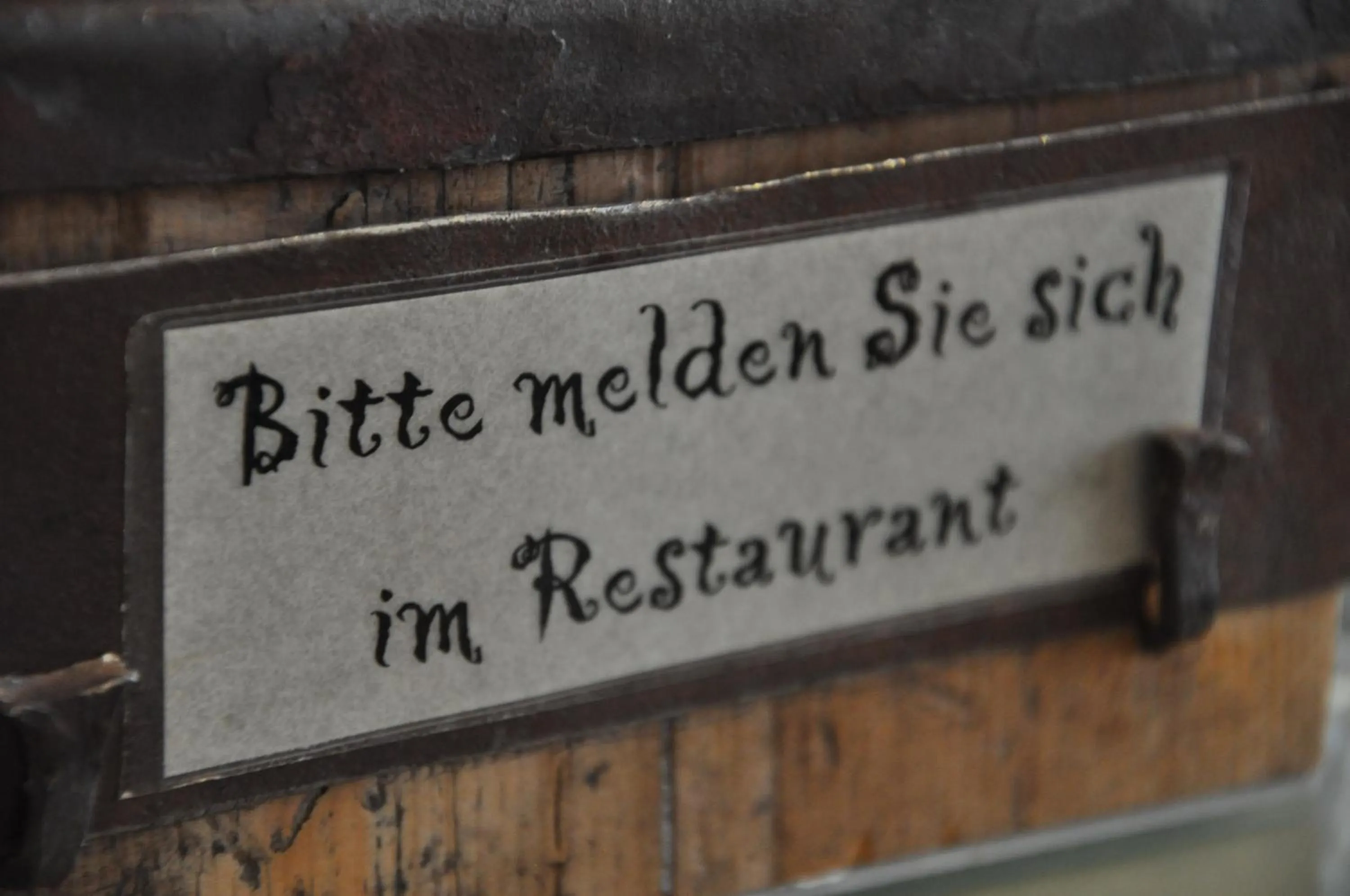 Decorative detail in Hotel Traube