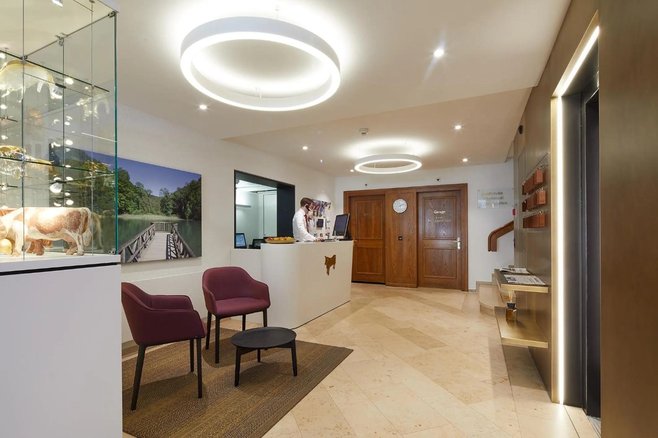Lobby or reception in Hotel Gasthof zum Ochsen