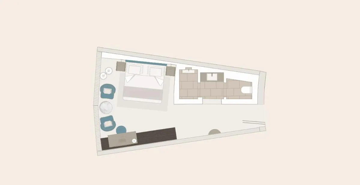 Photo of the whole room in The Fontenay Hamburg