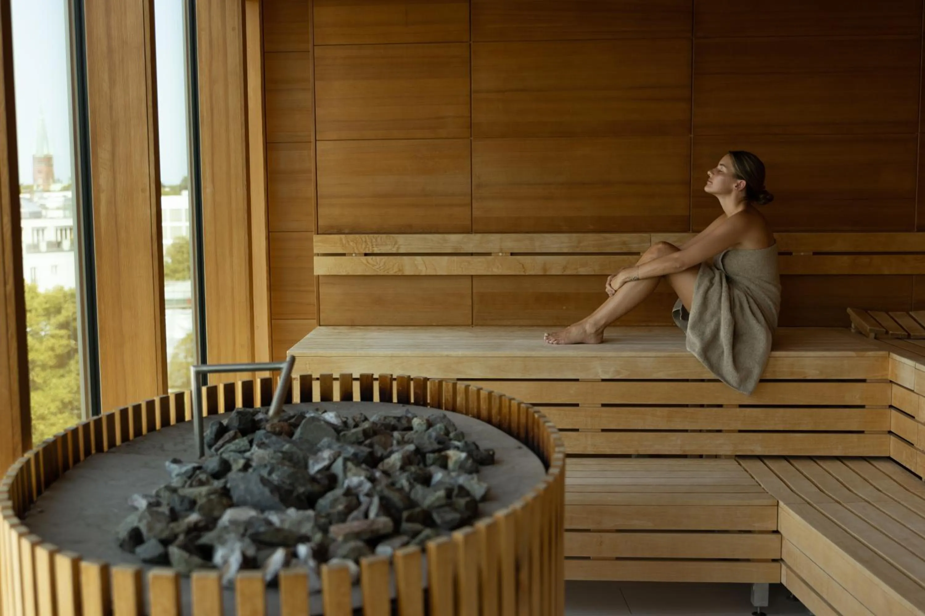 Sauna in The Fontenay Hamburg