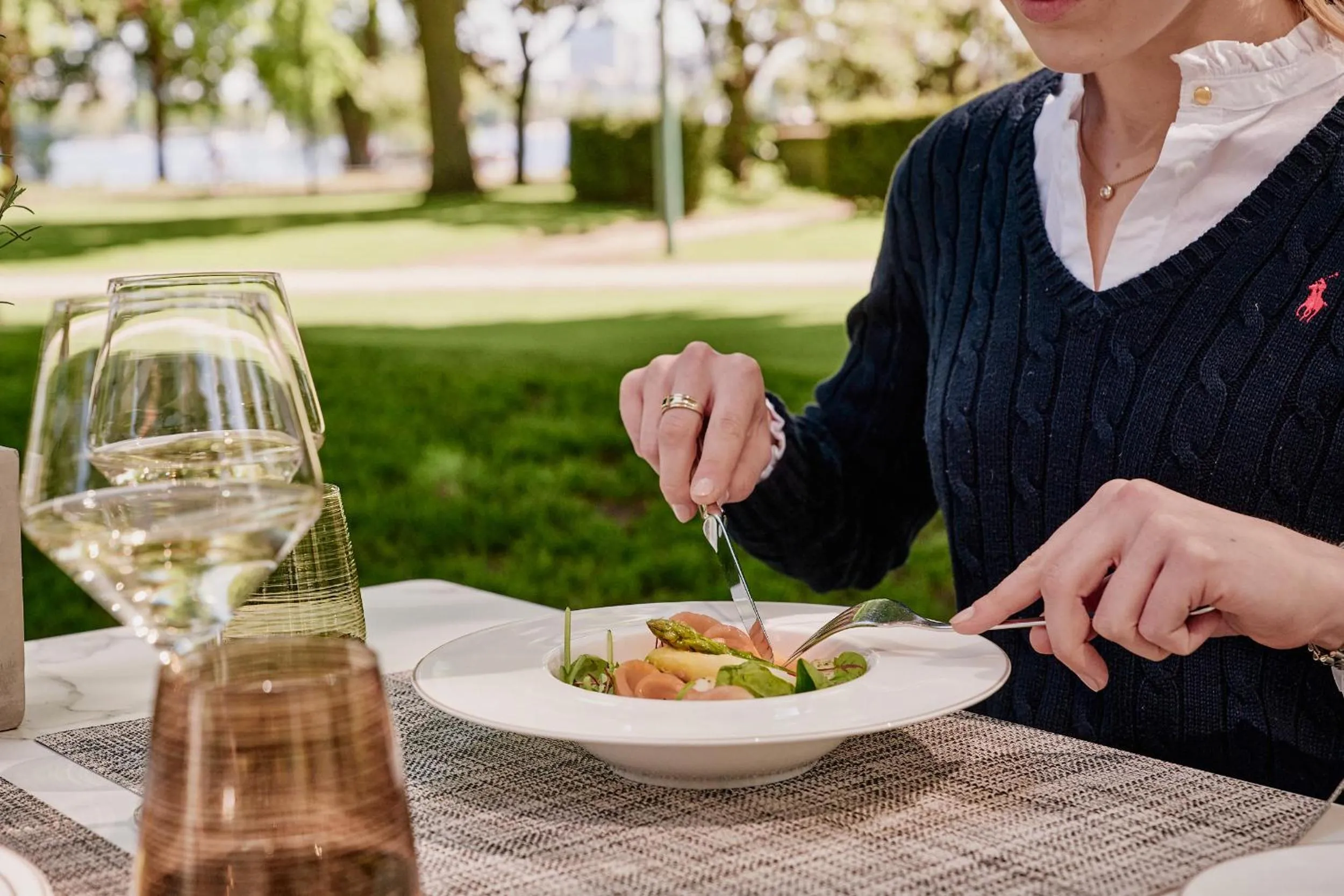 Restaurant/places to eat in The Fontenay Hamburg