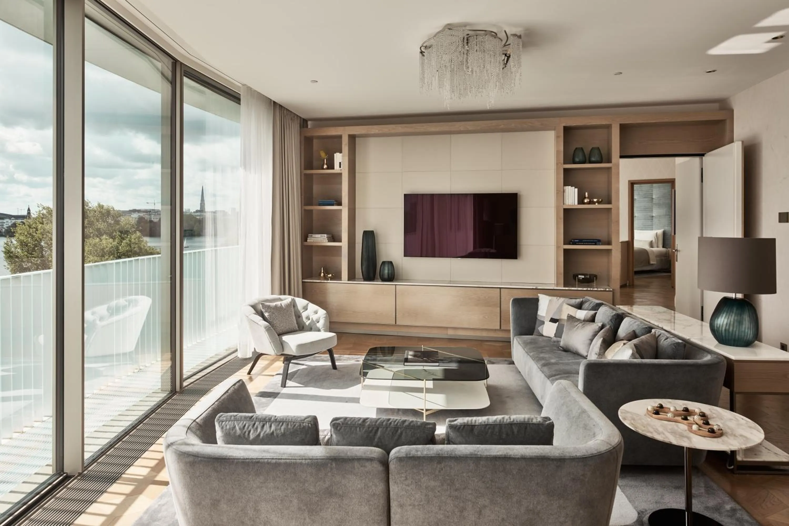 Living room in The Fontenay Hamburg