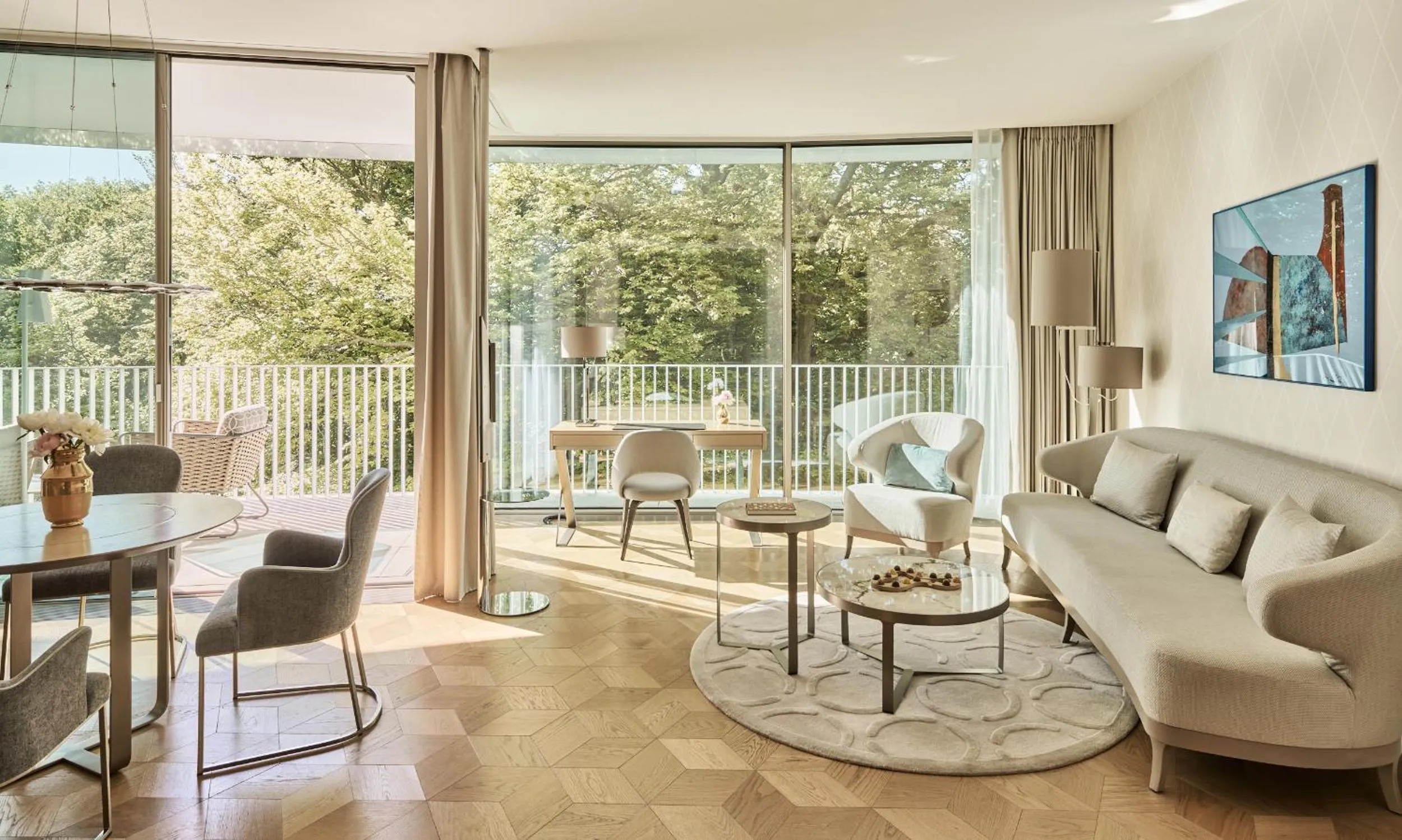 Living room in The Fontenay Hamburg